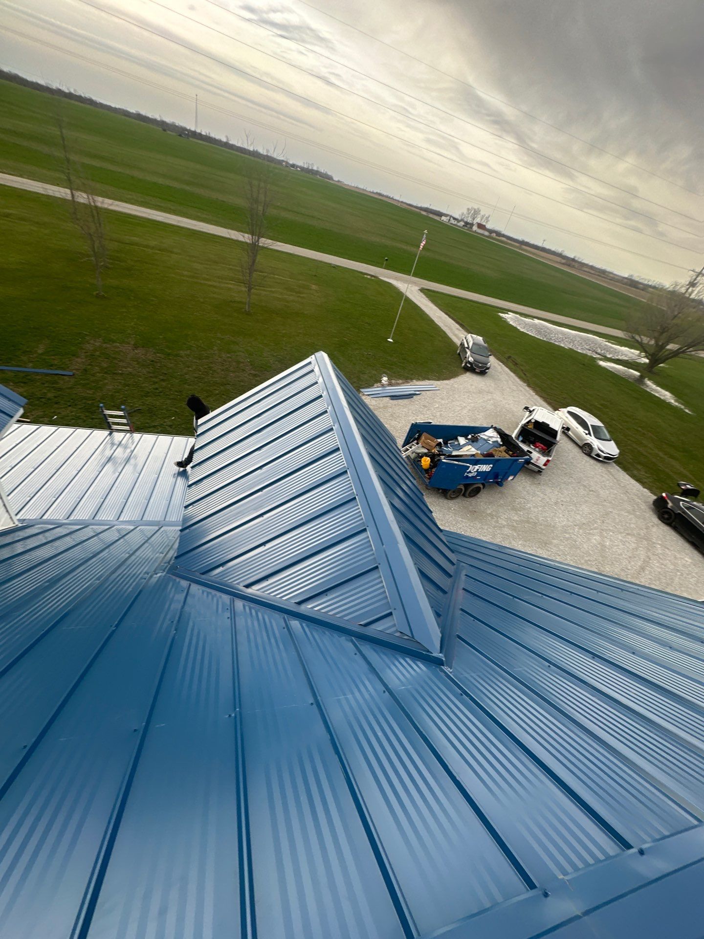 M Panel Metal Roofing - Gallery Blue by Hoel Roofing & Remodeling