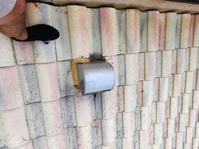 Concrete Tile Roof Repair and Vent Flashing in Boca Raton