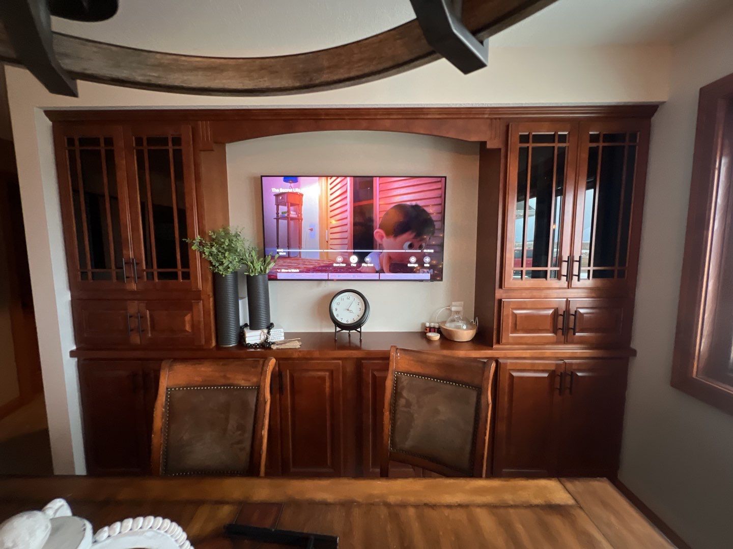 Built-ins and cabinets makeover using Sherwin Williams Paint by Cutting edge painting