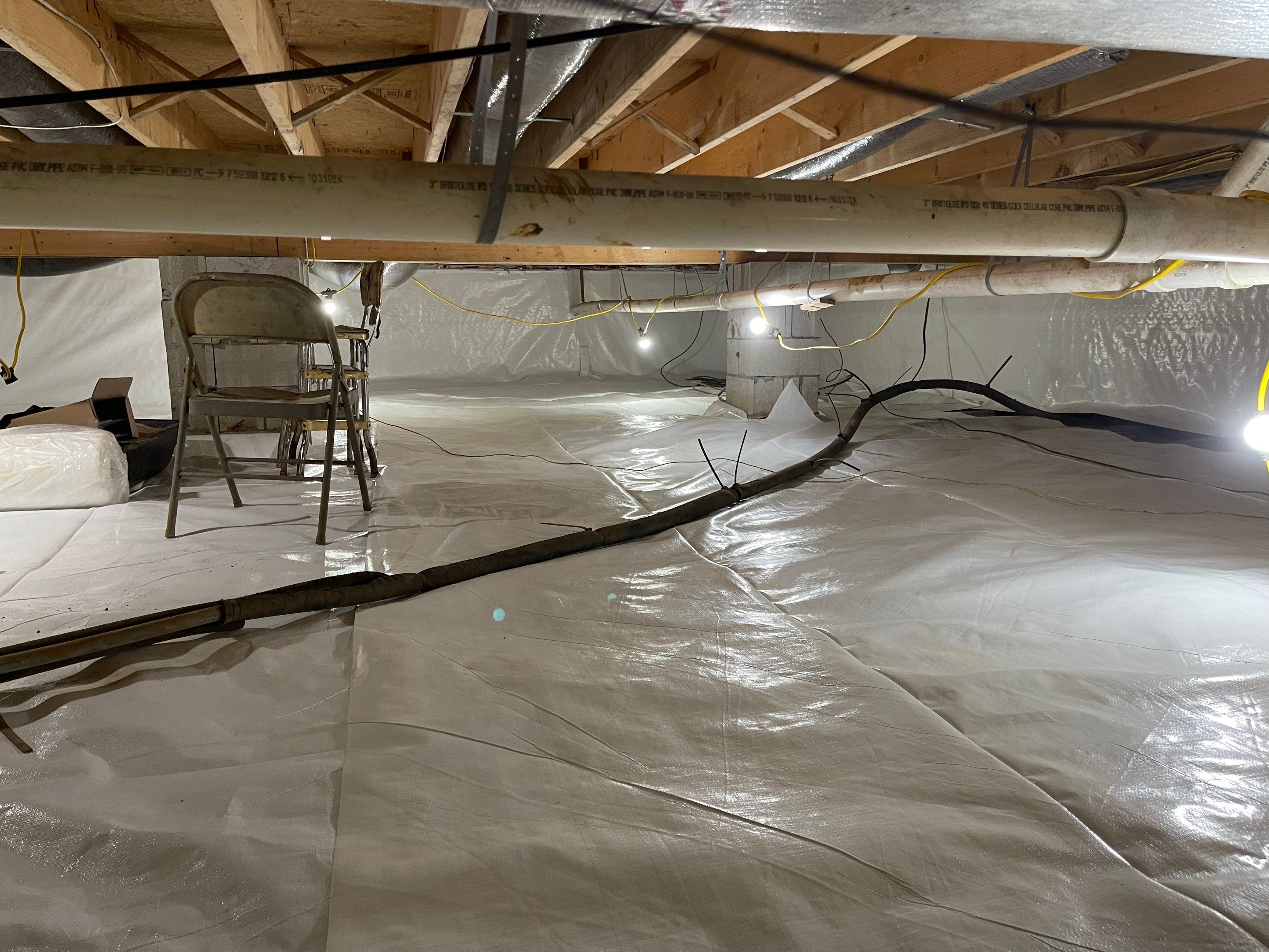 Crawl Space Waterproofing & Encapsulation using GrateProducts by Toledo Basement Repair