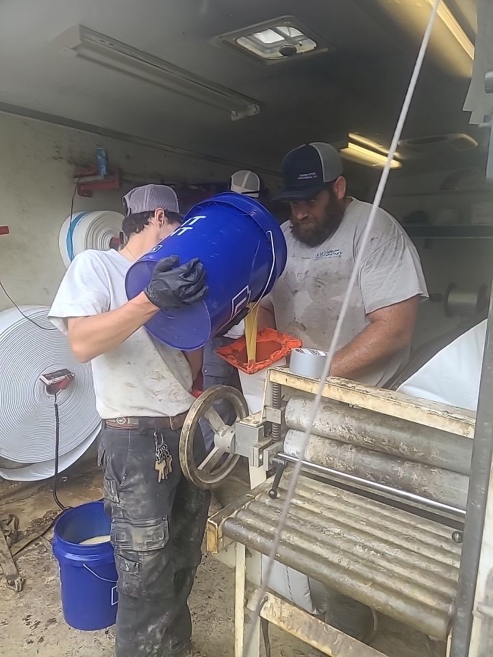 Sewer Repair using Perma-Liner through two manholes by Sureway Comfort John Wilcox Plumbing Heating Cooling