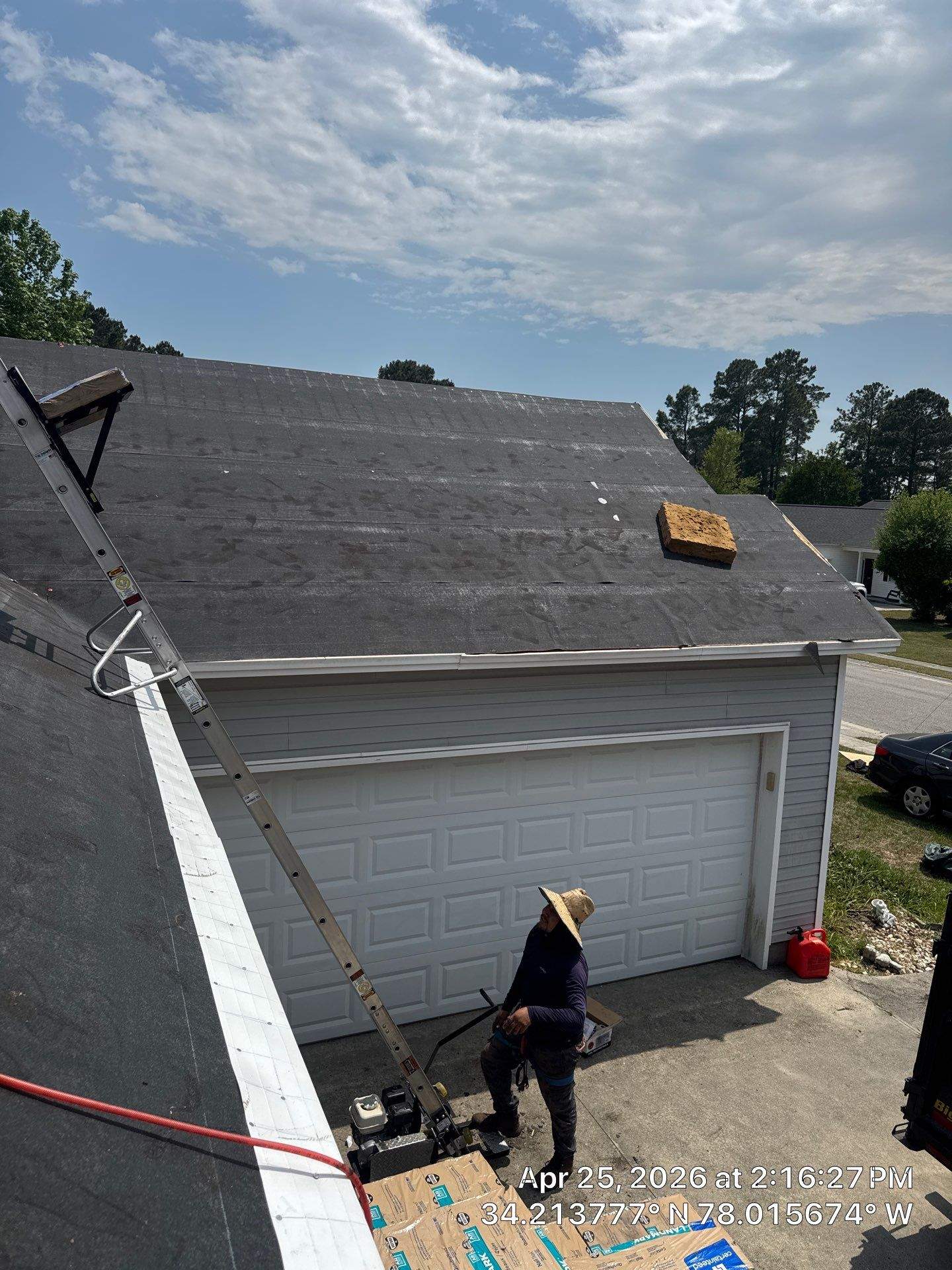 Roof Replacement Project in Leland, NC using Certainteed Landmark Colonial Slate by local roofing contractors near me by RGR Construction and Roofing, LLC