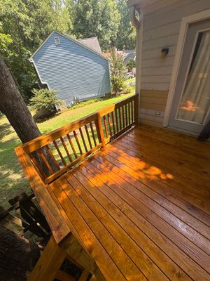 Deck using Wood Sealant