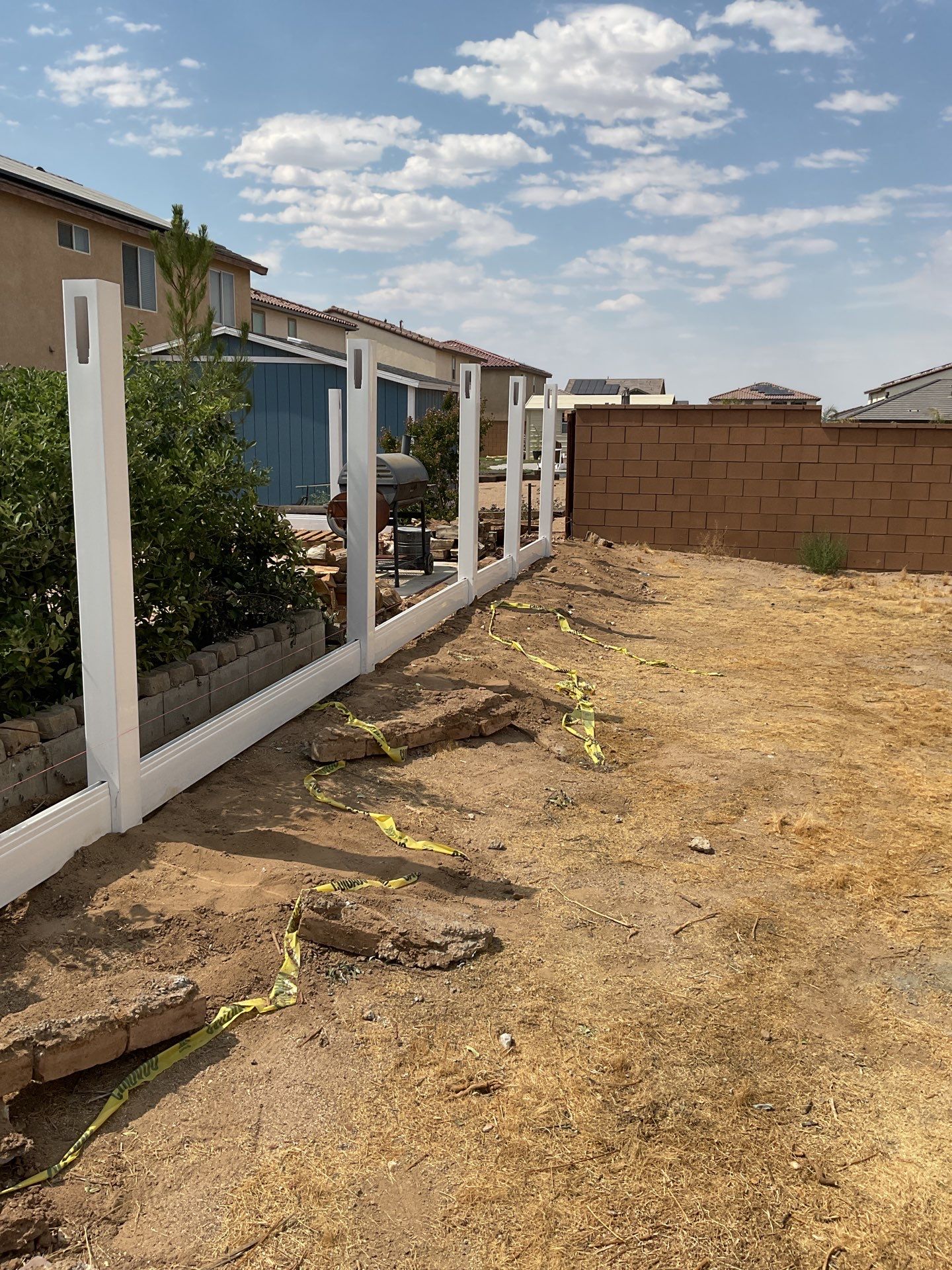 Fence Installation using Vinyl by Fence Guys Inc.