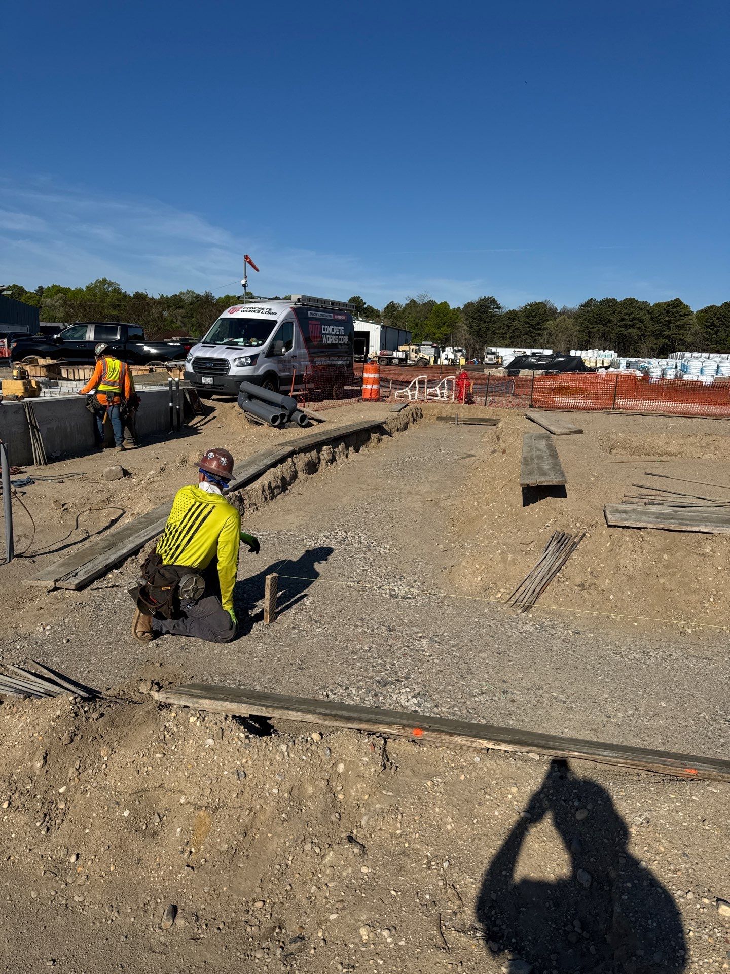 Project in Yaphank, NY by Concrete Works Corp