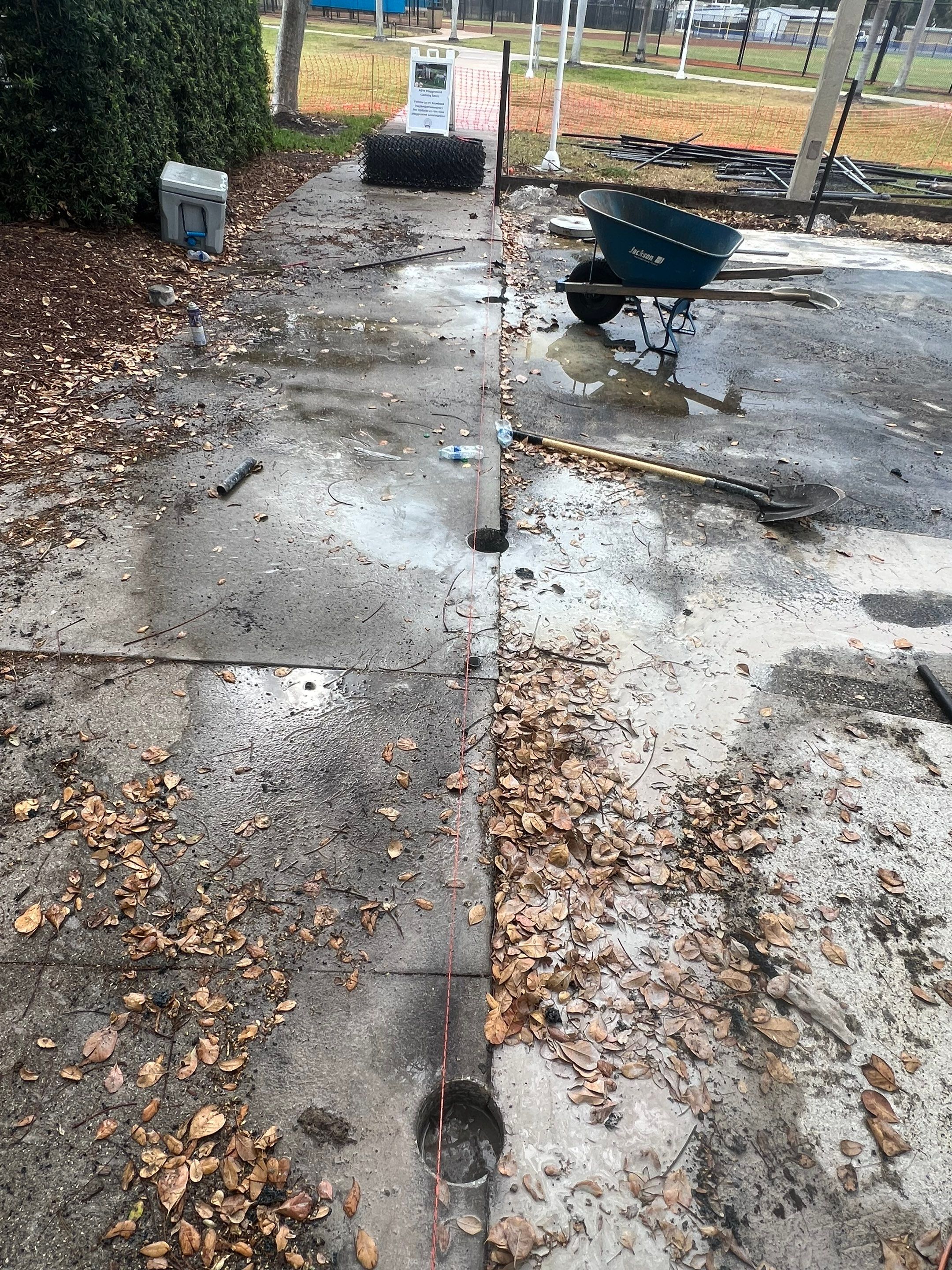 Vinyl Coated Chain-link fence for the City of Naples around Fleischmann Park Playground.  by Asap fence and gates, LLC