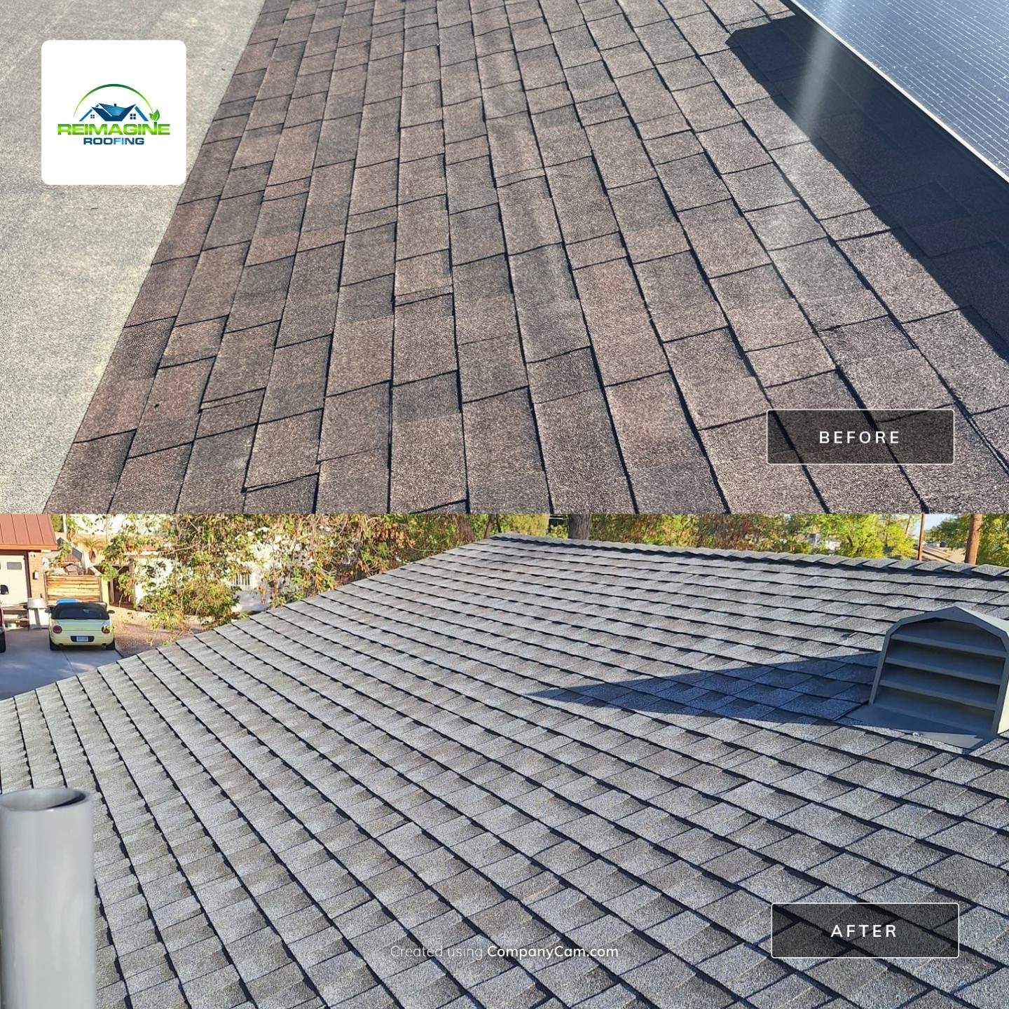 Estate Gray Shingles by Reimagine Roofing