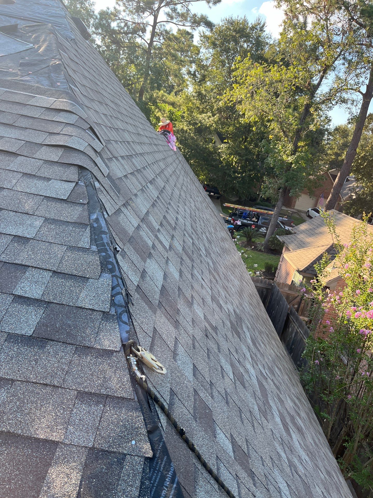 Residential Roofing Installation using Owen's Corning Duration (Lifetime) Shingles by Roof Repair Company