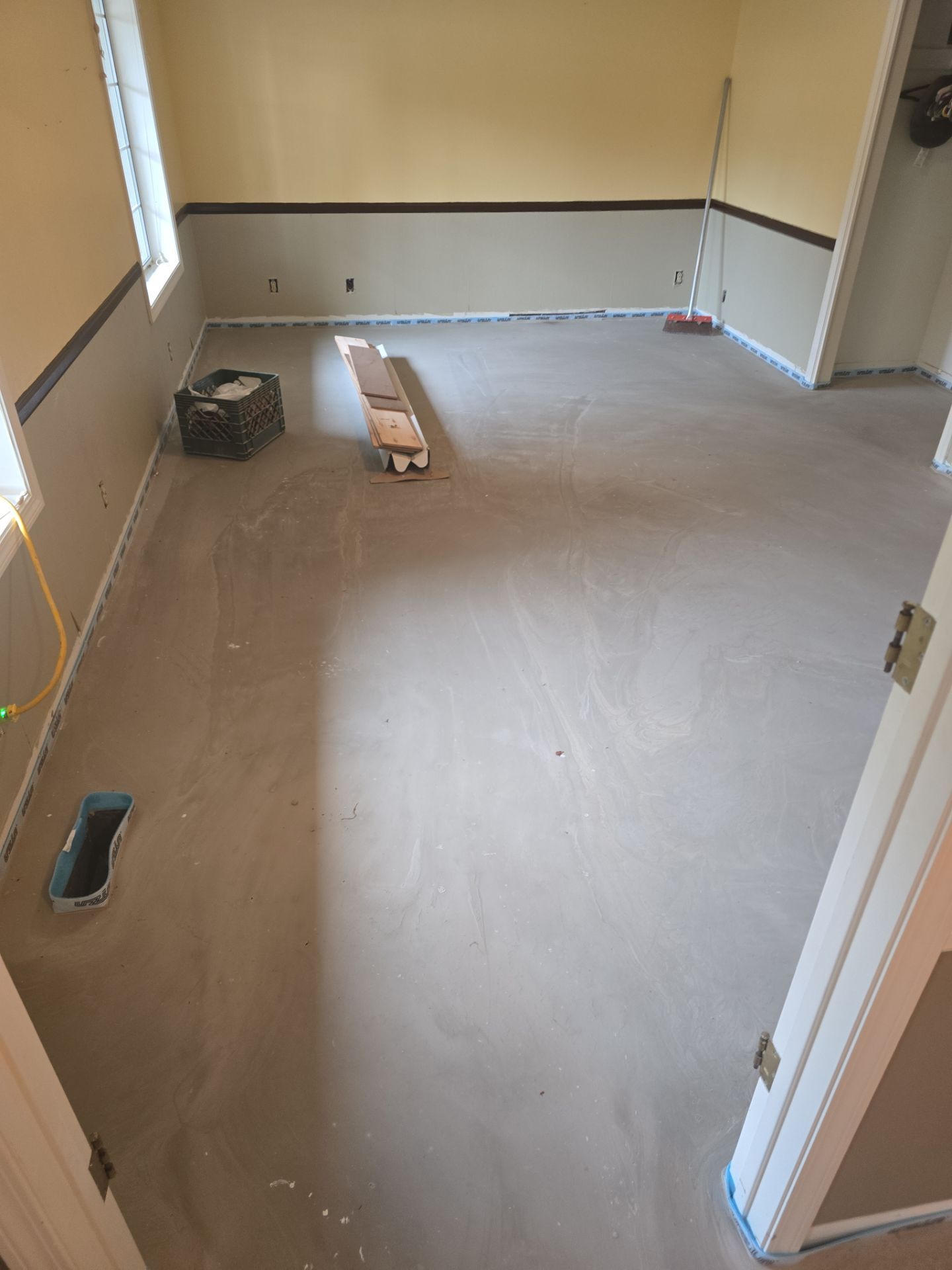 Engineered Wood Flooring Installation and Staircase Upgrade in Brookings by KMD Surfaces INC.