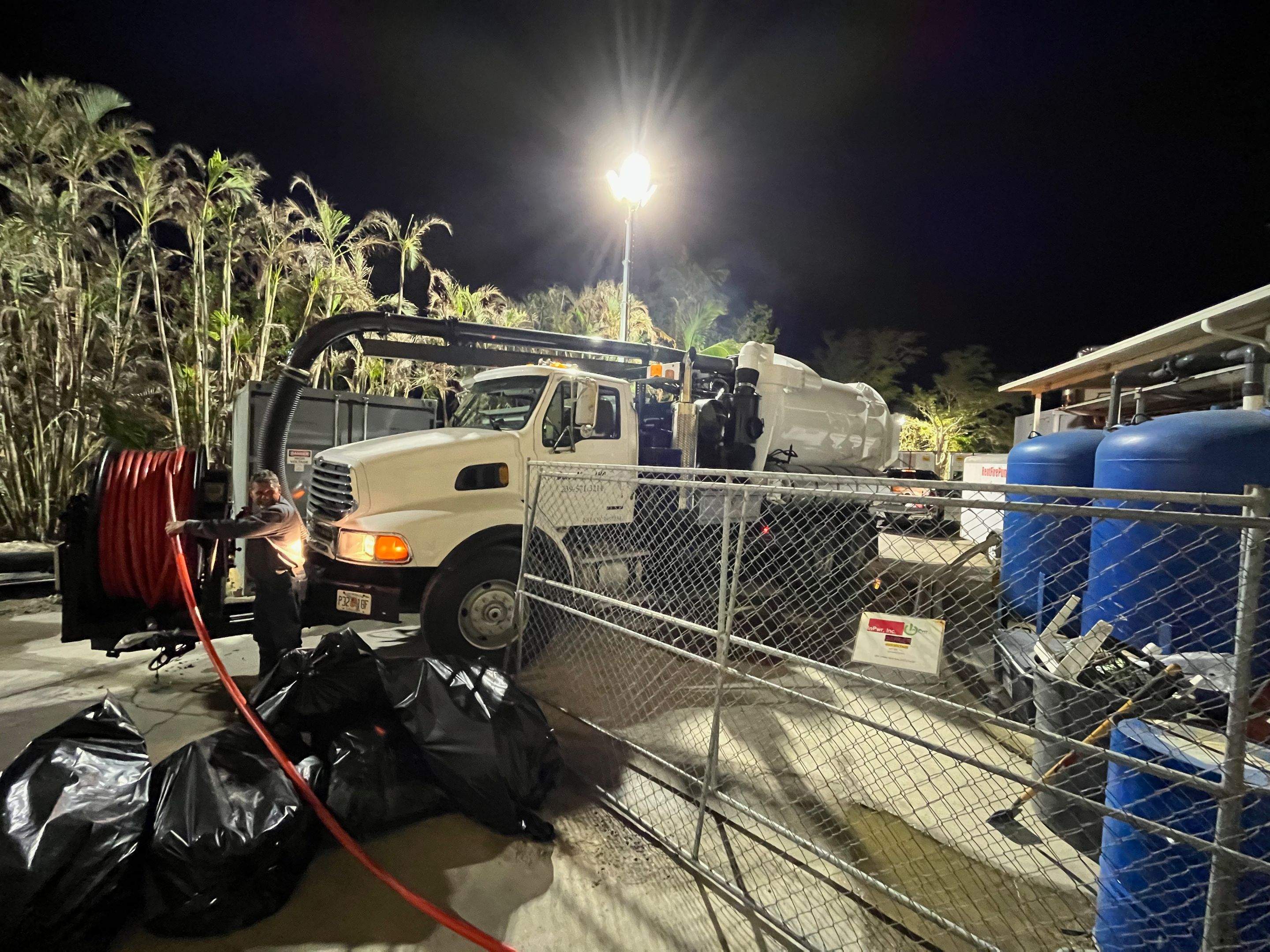 Ritz-Carlton NW Service Area Drain Cleaning by APS Power & Water