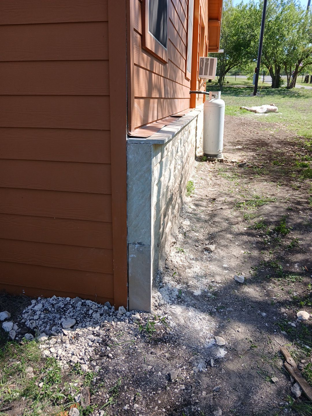 Rock removal and stone installation  by TXN Remodeling n Construction