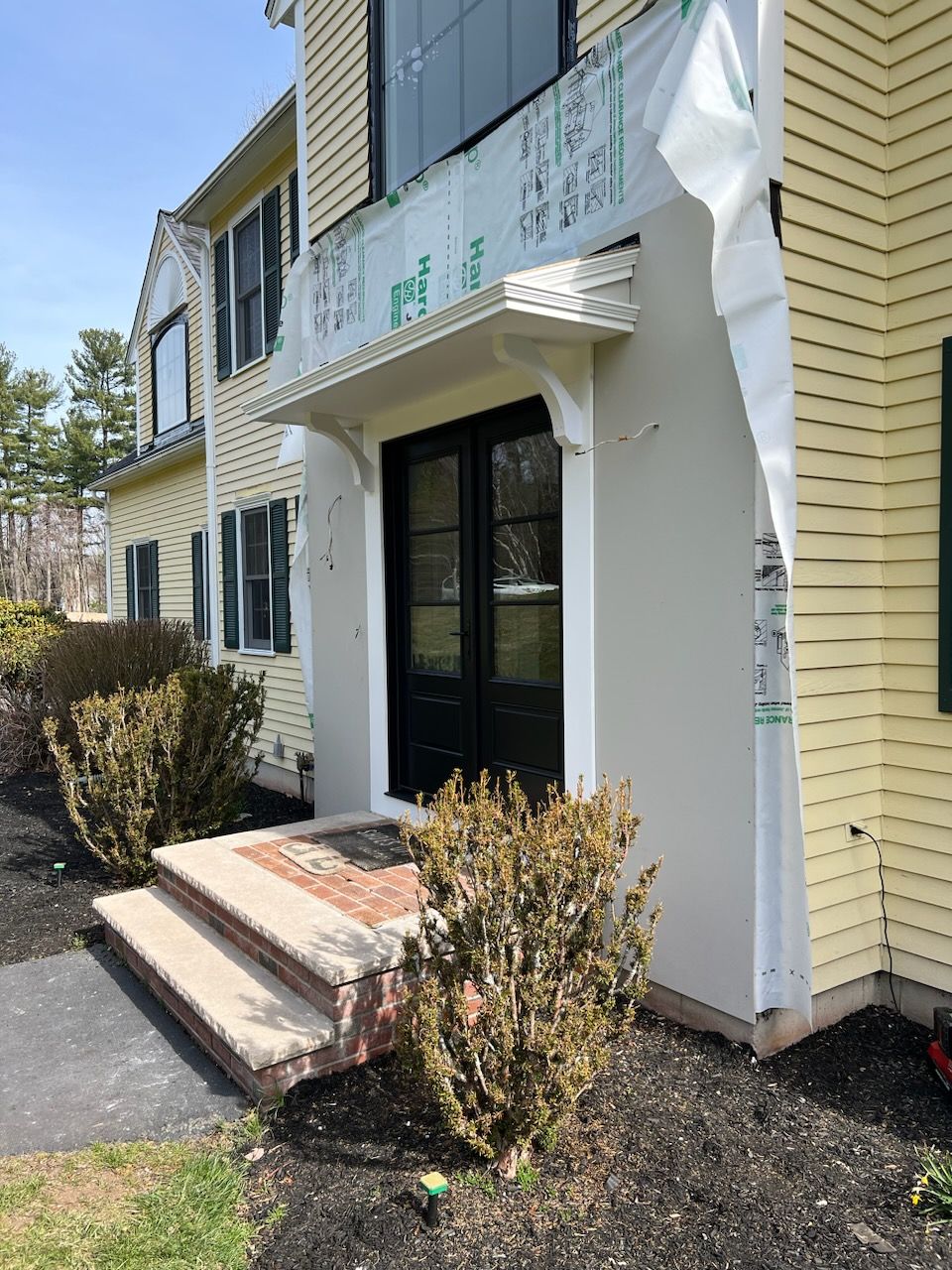 Front entry redesign in Holliston, MA by UBrothers Construction