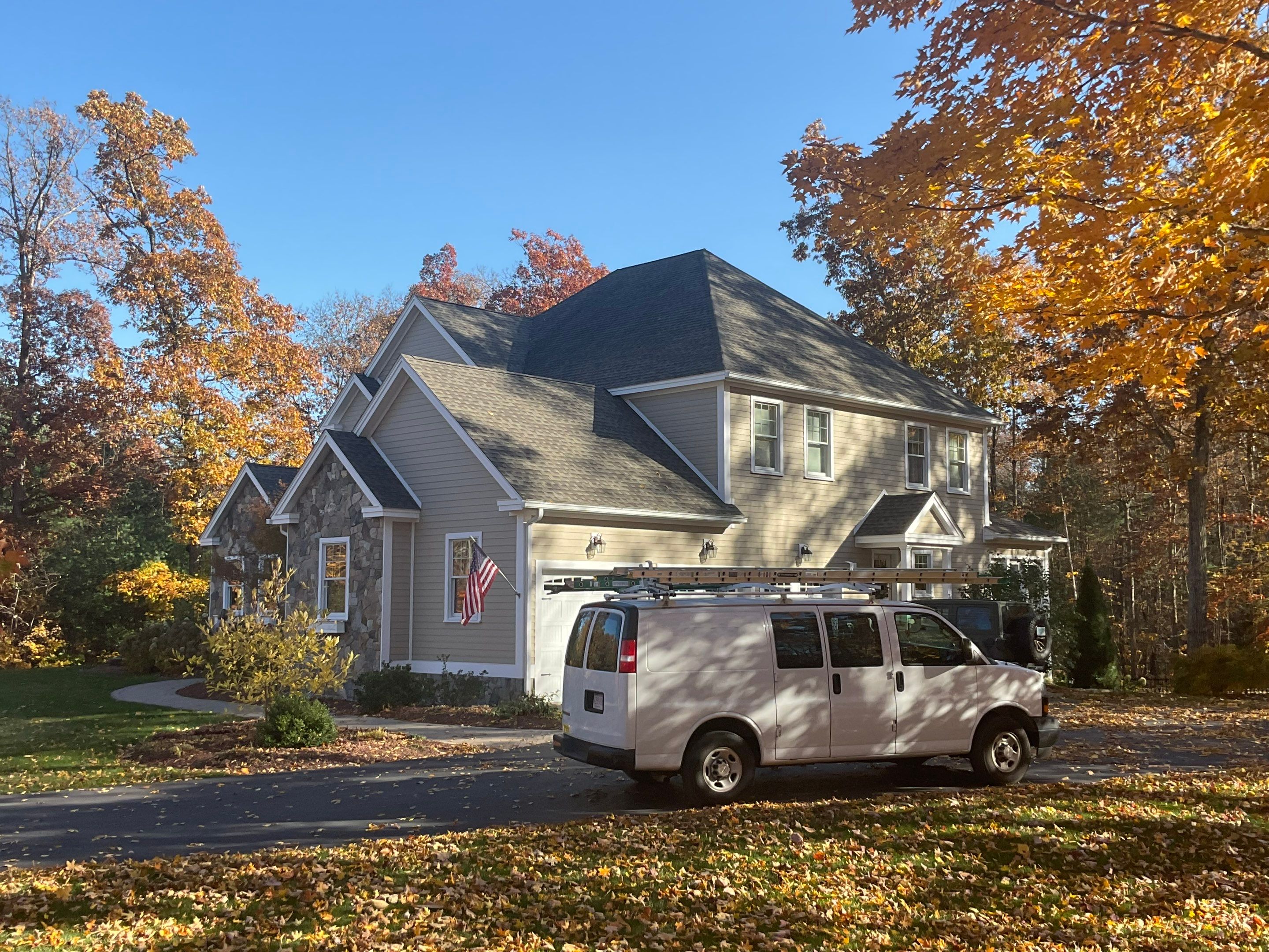 the service being done is house washing and exterior cleaning of surfaces like siding and roof