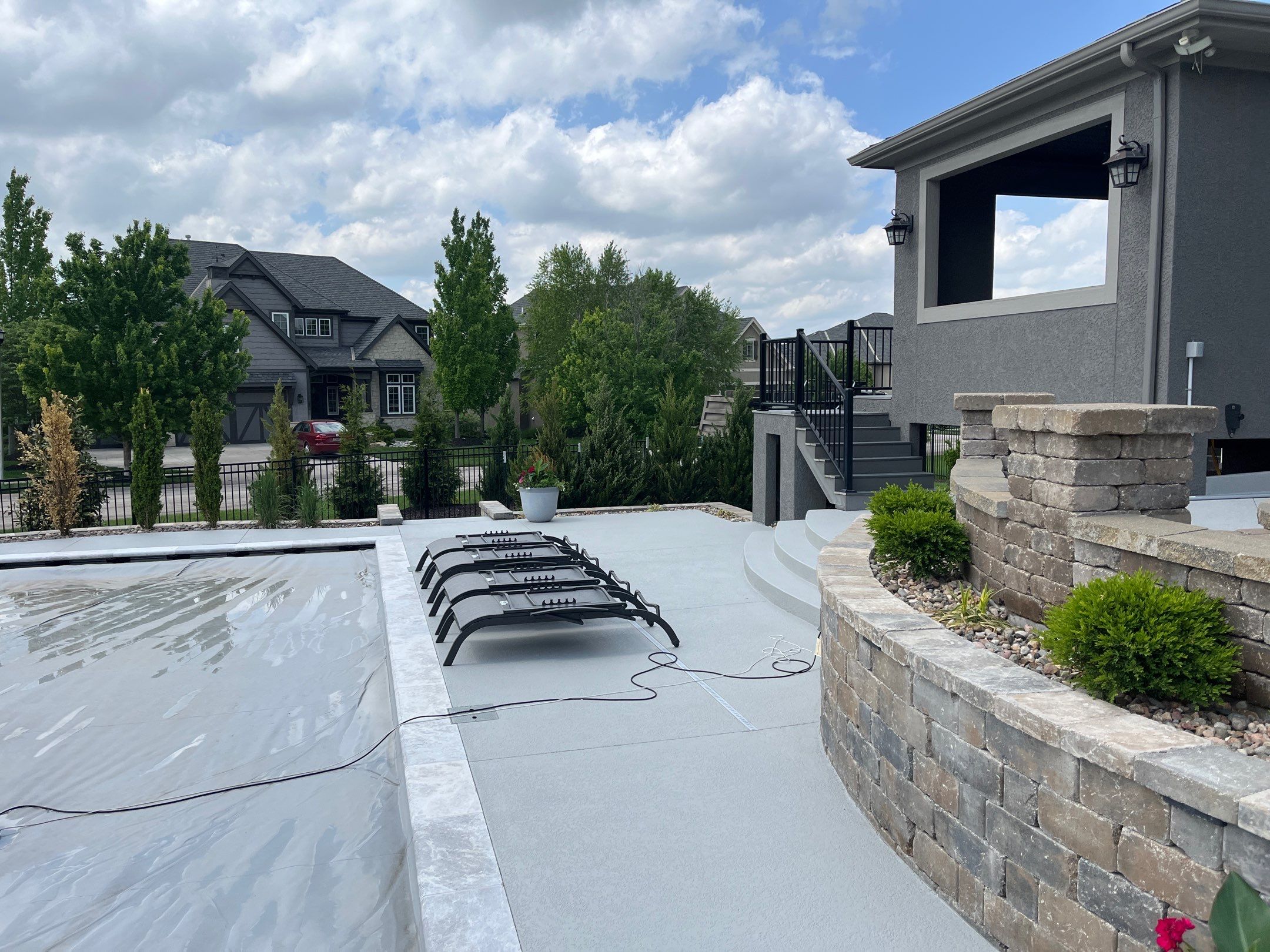 New Pool Overlay - Overland Park, KS by Big Red Decorative Concrete, LLC