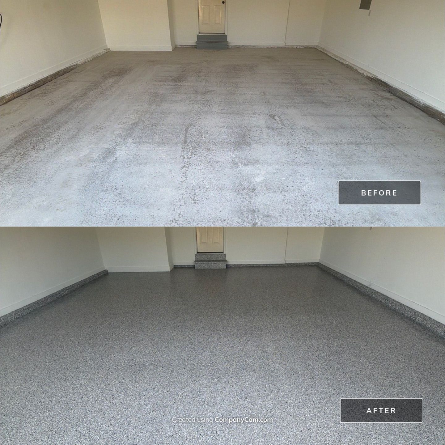 Urbandale Garage Transformation by Revival Concrete Coatings
