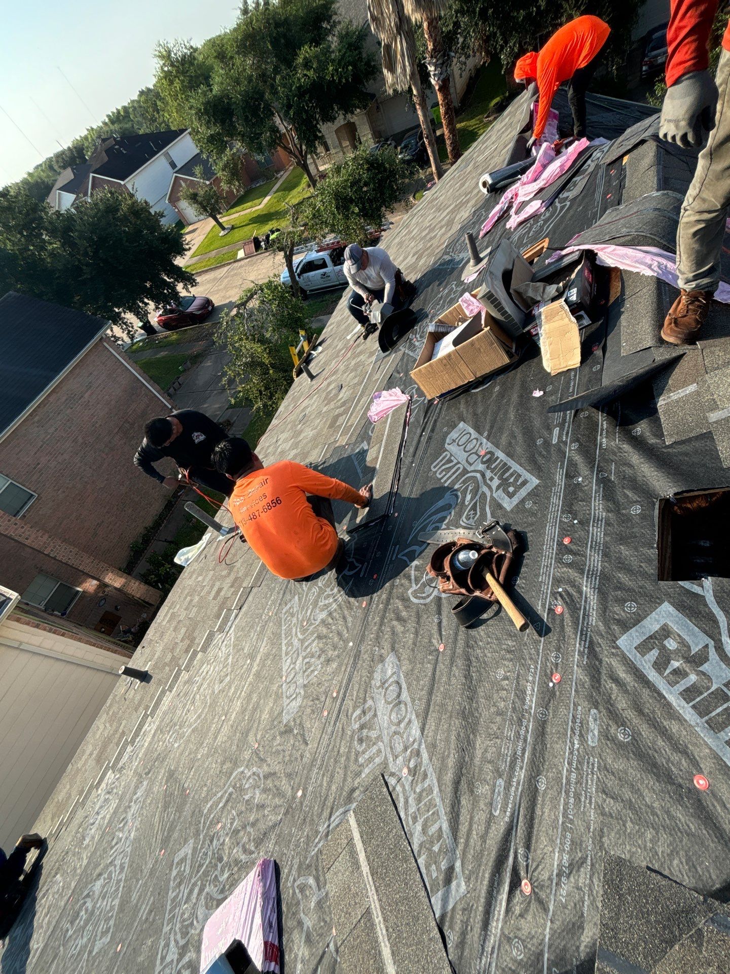 Residential Roofing Installation using Owen's Corning Duration (Lifetime) Shingles by Roof Repair Company
