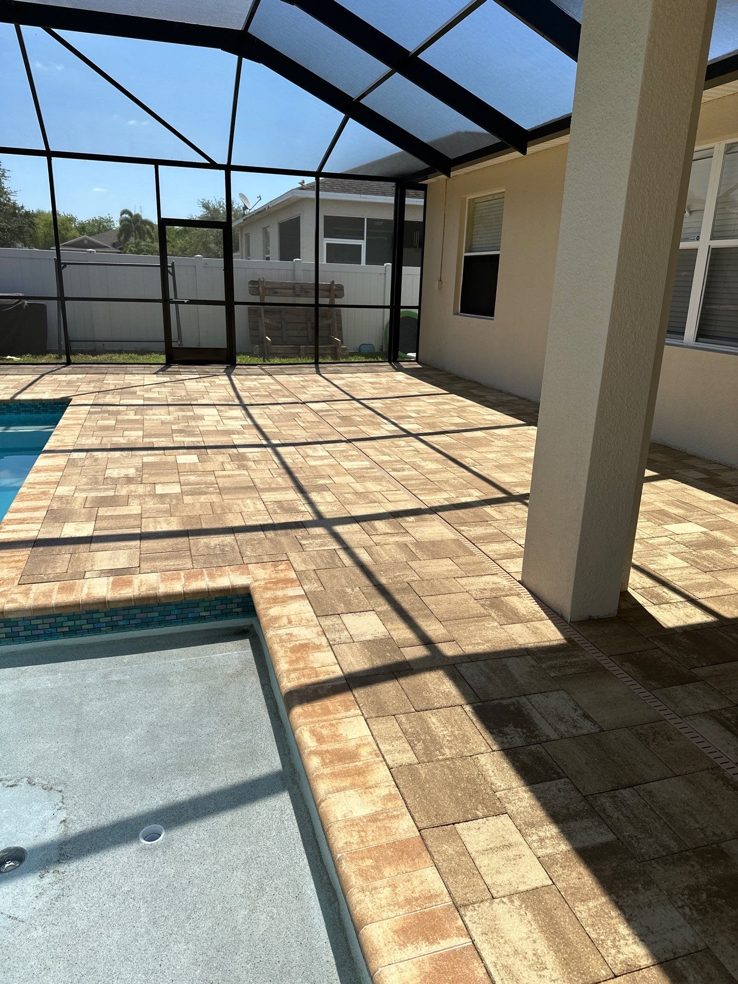 Paver Cleaning and Sealing Pool Deck in Ruskin by Supreme Paver Experts