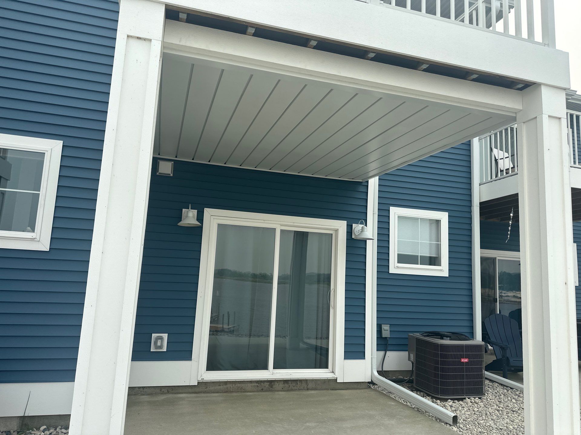 Underdecking Installation for Waterfront Townhouse in Manistee by Rainbow Seamless Systems