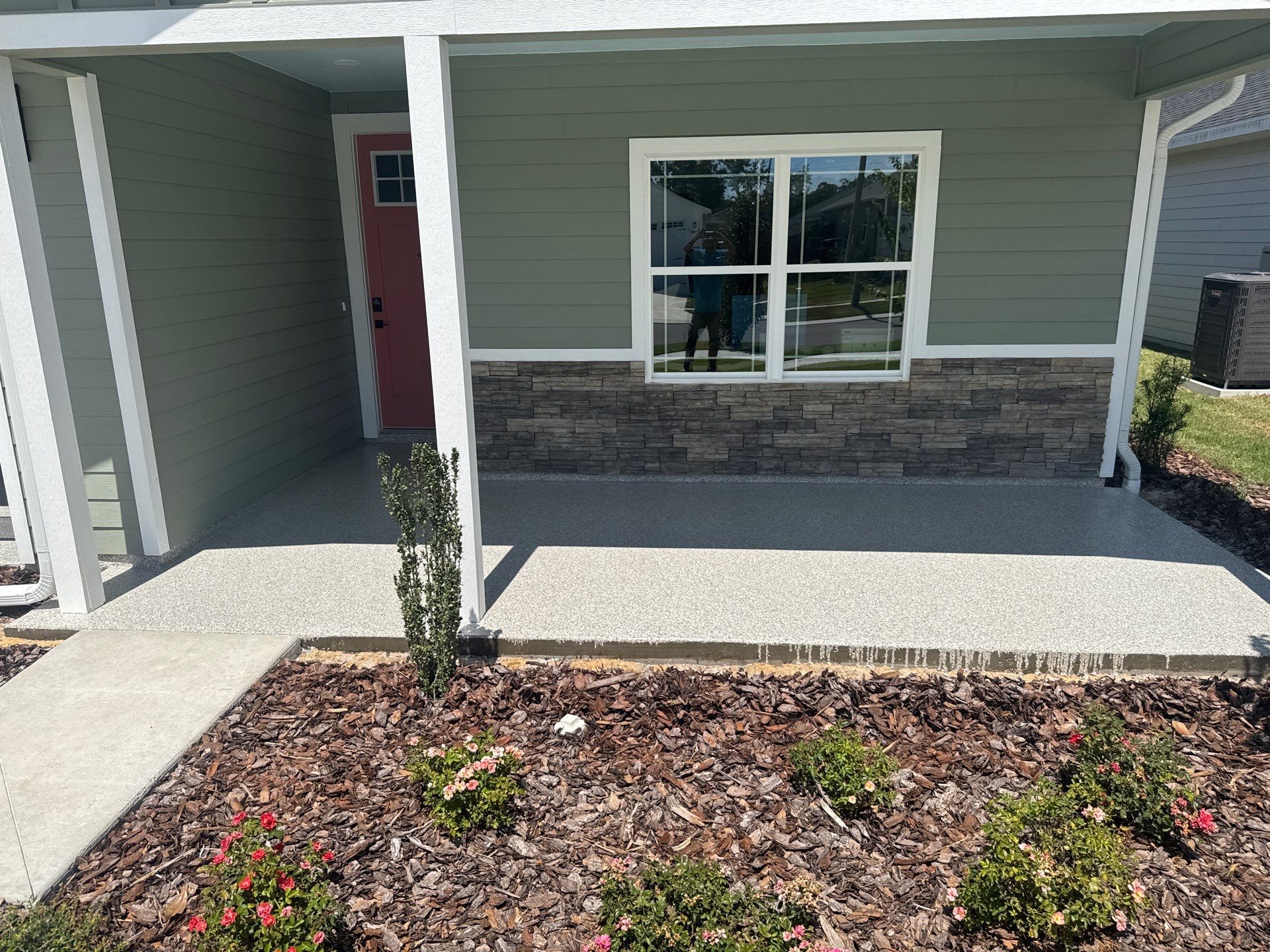 Porch Project in Gainesville, FL in Mount Everest by Cross Creek Concrete Coatings