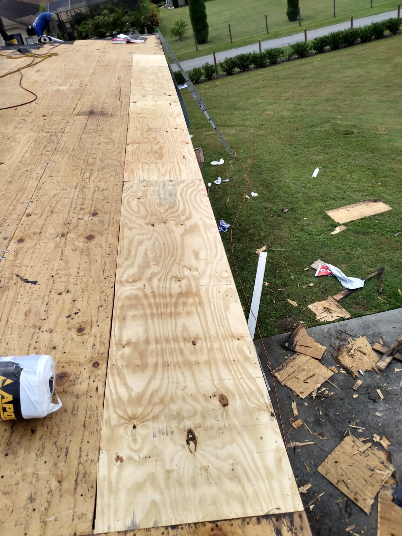 Residential Roofing Installation using GAF HDZ Shingles by Protek Roofing Heating Air & Solar