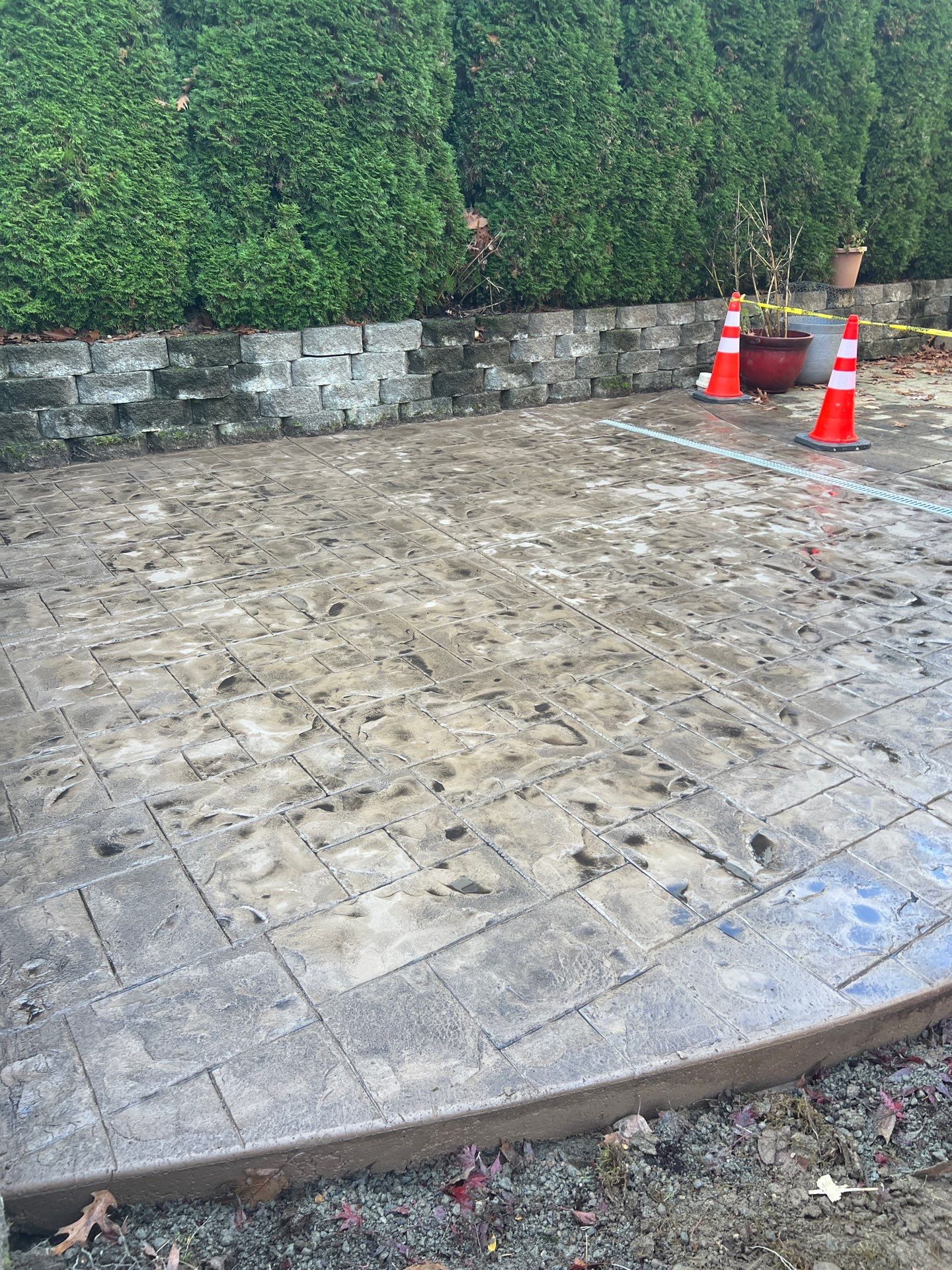 Stamped Concrete Patio  by Jireh Asphalt & Concrete Inc 