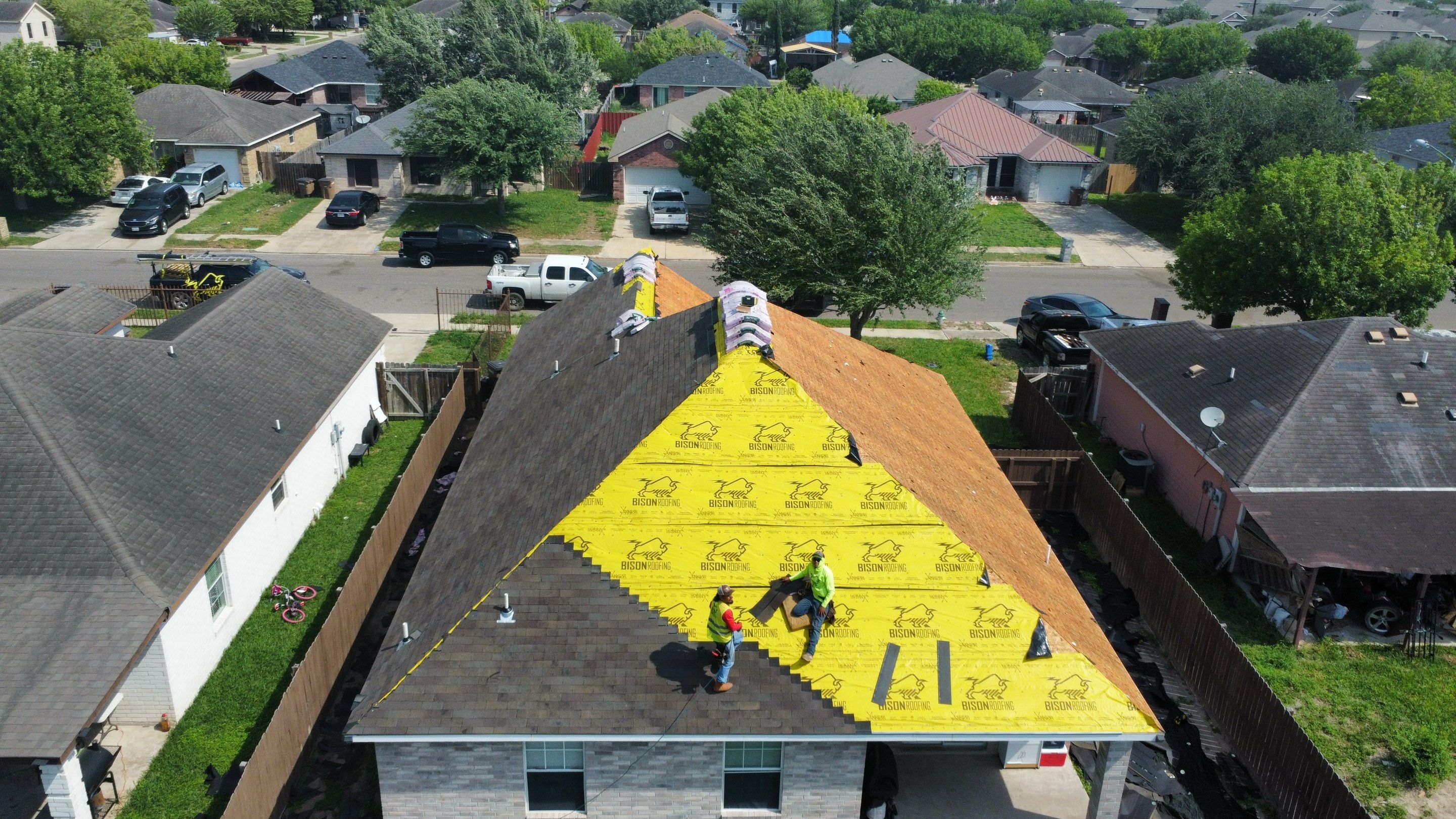 Shingle Roof Replacement Project  by Bison Roofing  