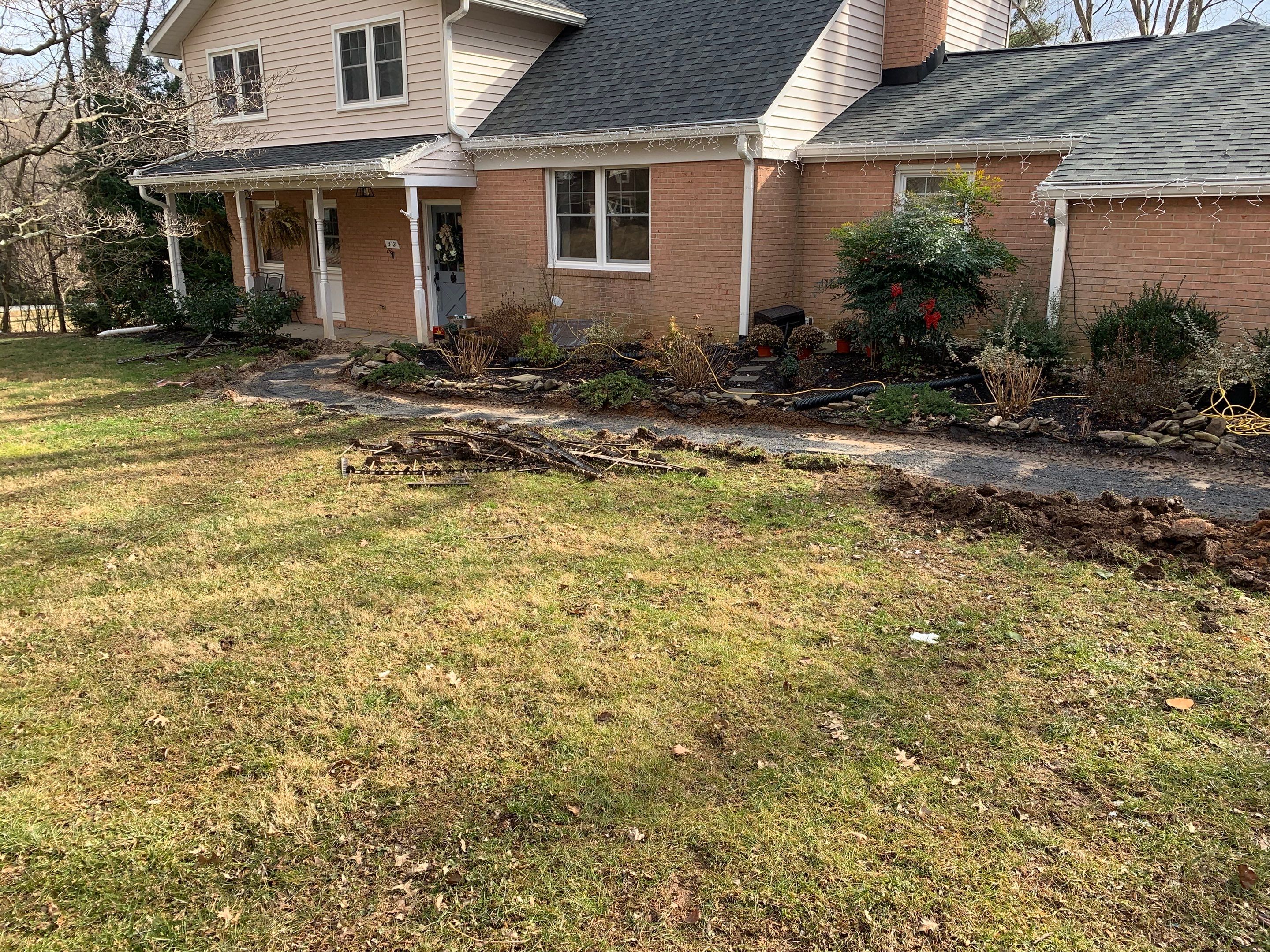 Front Walkway Remodel using Techo-Bloc Pavers by The Smet Companies, LLC