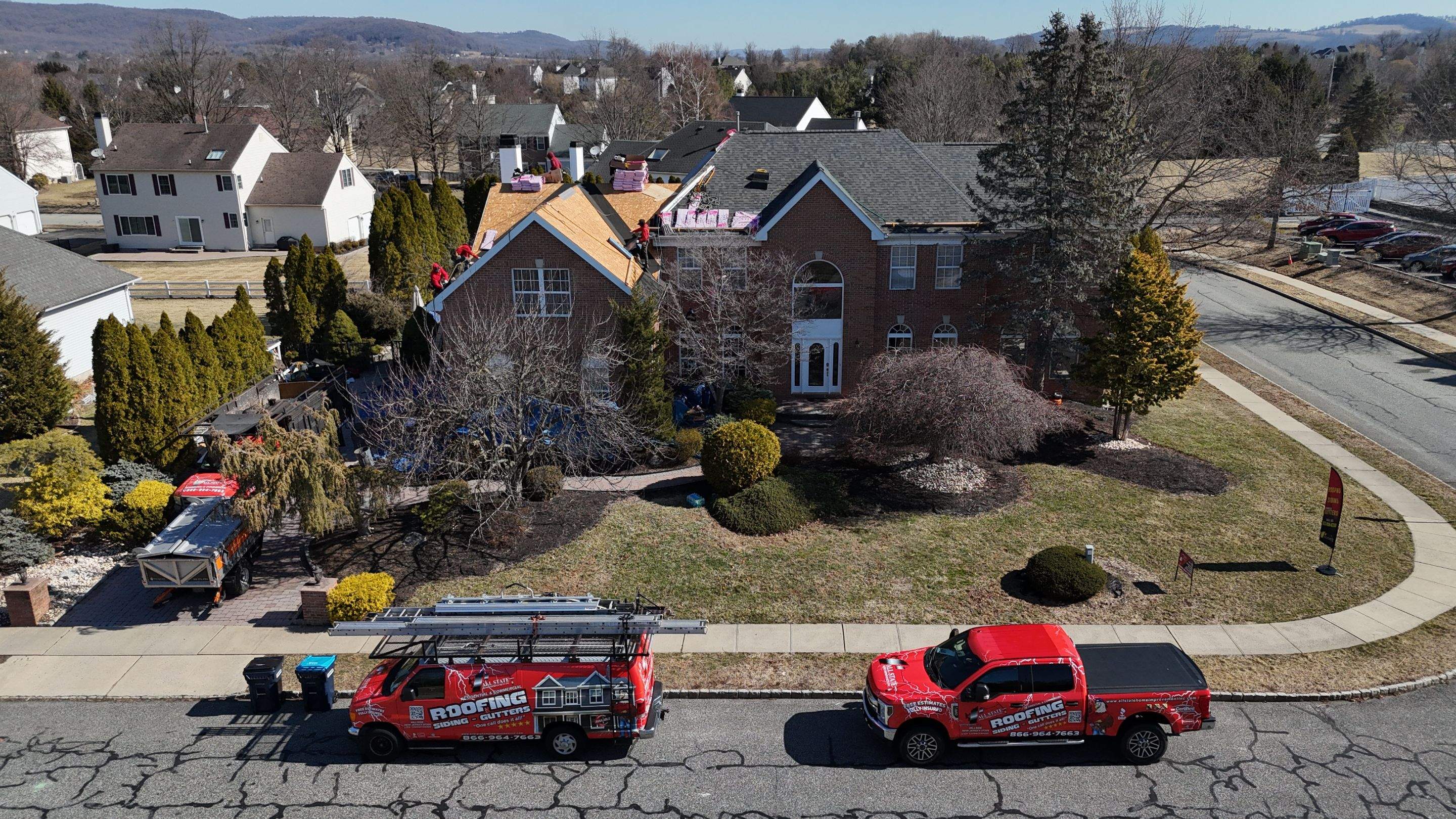 Roof Project in Stewartsville, NJ by All State Home Improvement Inc.