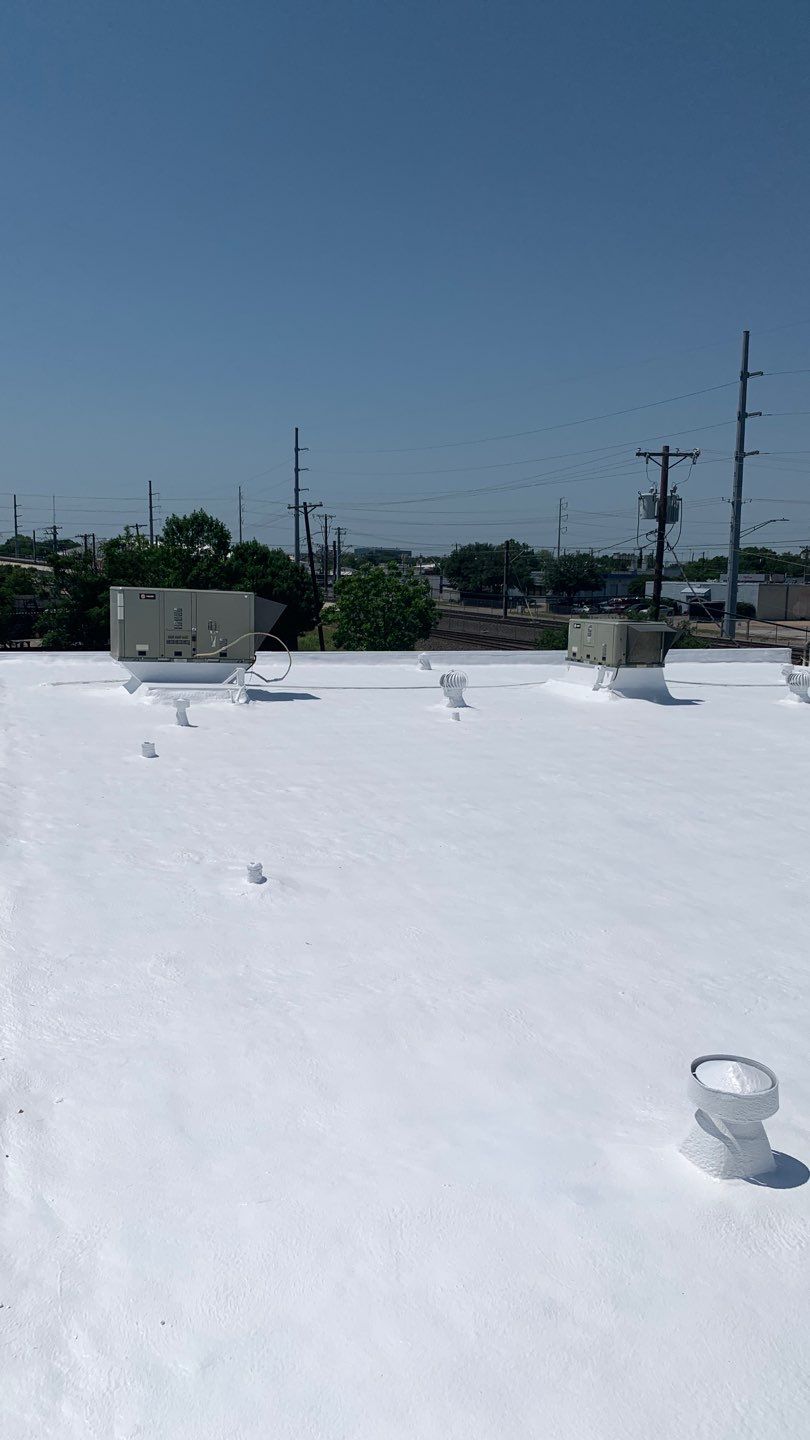 Foam & Metal Roof Restoration – Thermo Sensors (Garland, TX) by All Star Roofing LLC