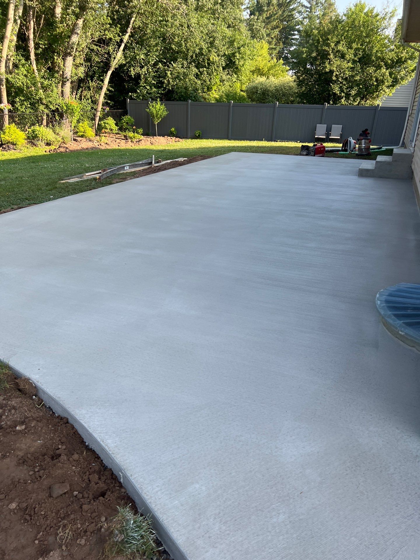 Broom Finished Patio  by NG Masonry & Construction LLC