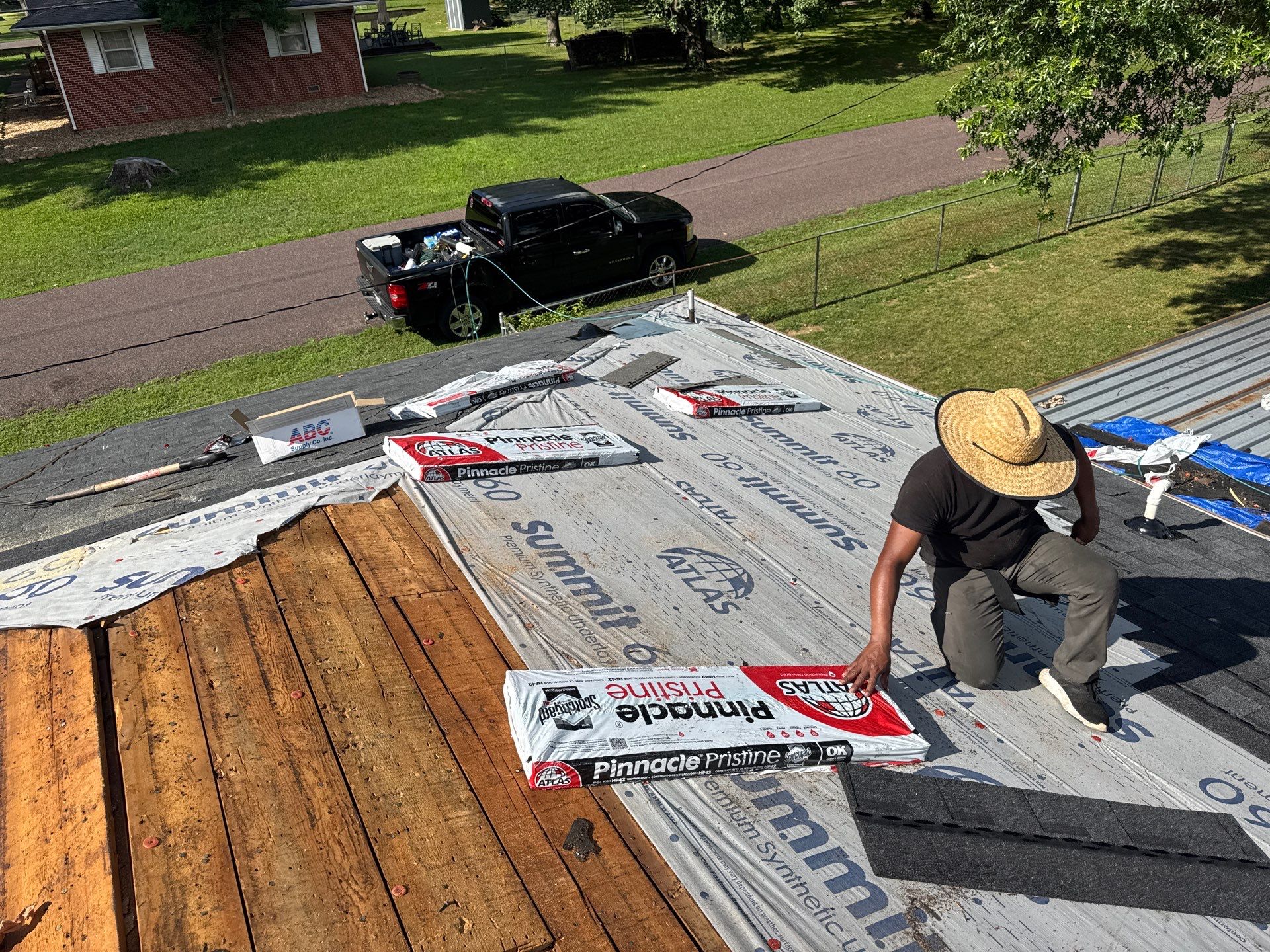 Residential Roofing Install - Atlas Pinnacle Pristine Shingles - Color Black Shadow  by Titan Commercial & Residential Roofing 