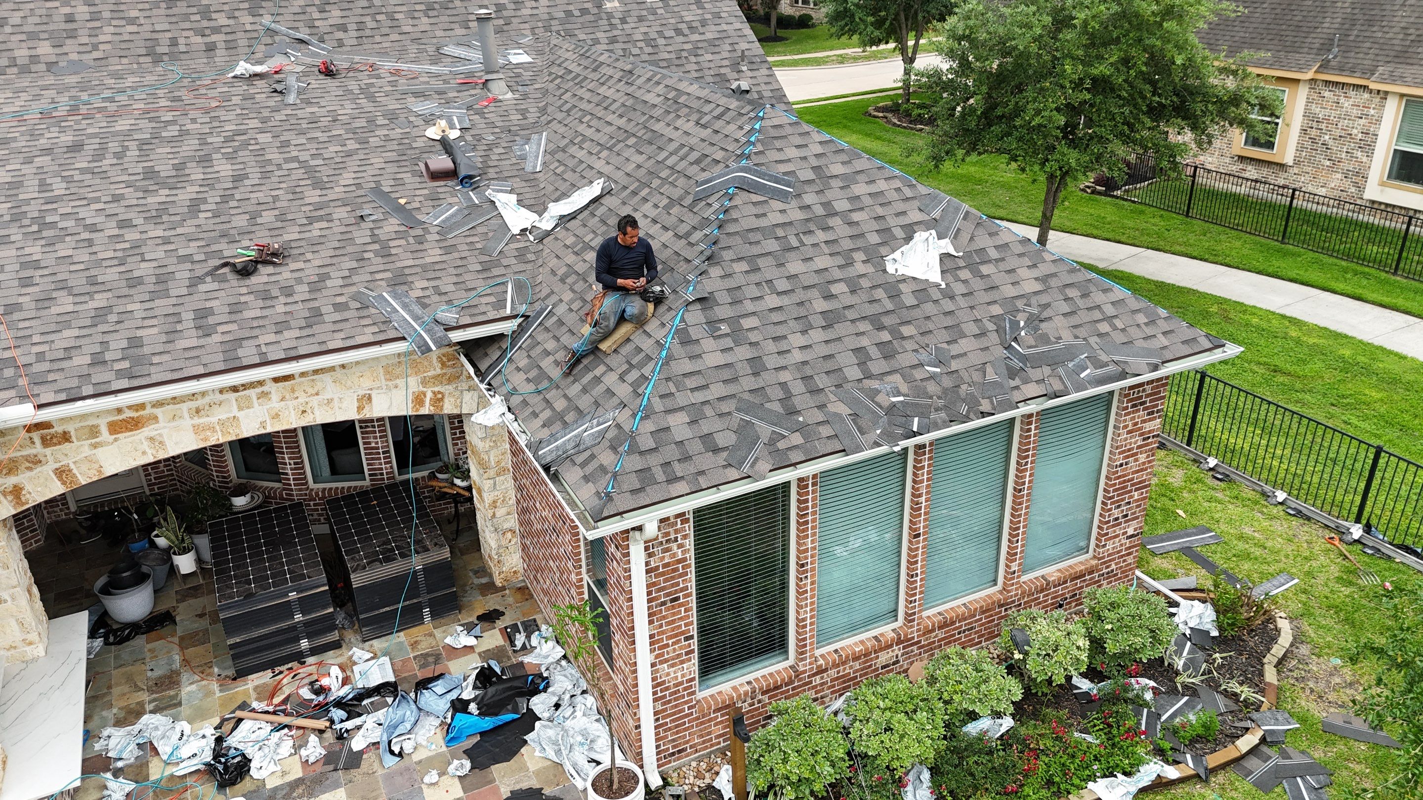 Residential Roofing Installation using IKO Dynasty by Core Four Roofing