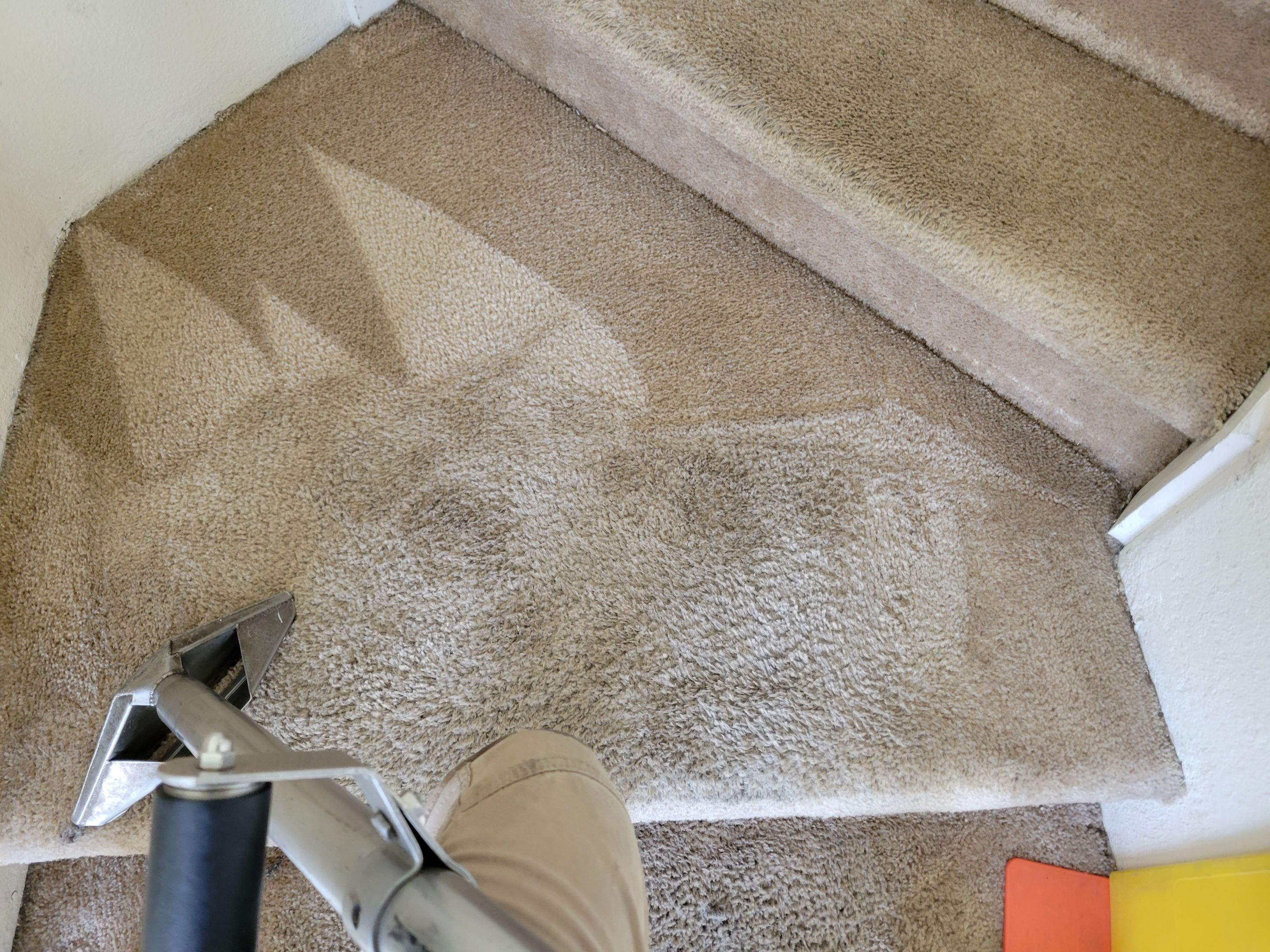 Cleaning Heavily Soiled Stairs and Entryway by Ardent Carpet Restore LLC