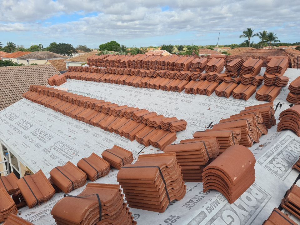 Residential Roofing Installation using Eagle Roofing Tile by BLUES BROTHERS ROOFING