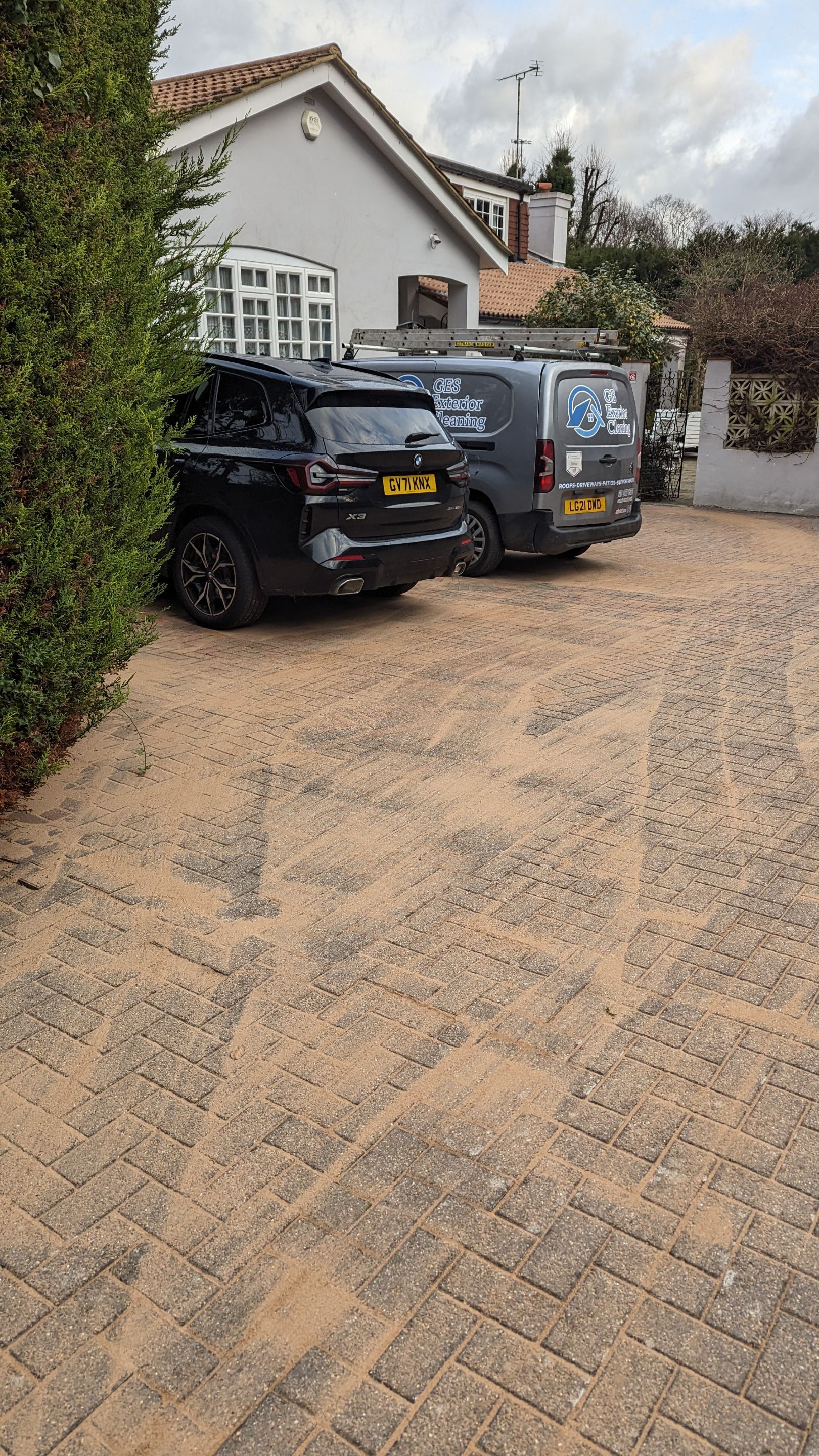 Roof and Driveway Clean using Honda 15lpm Low Pressure Washing Machine by Ges Exterior Cleaning ltd