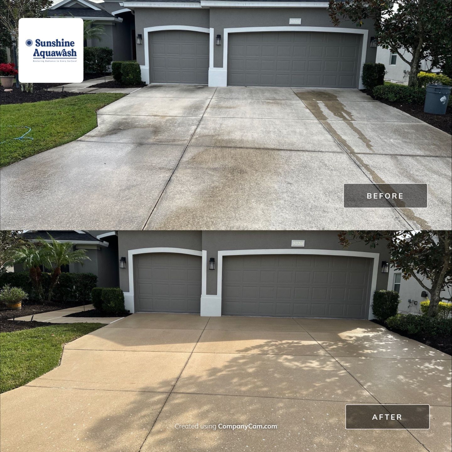 House Wash, Lanai Cleaning, and Driveway Cleaning by Sunshine AquaWash