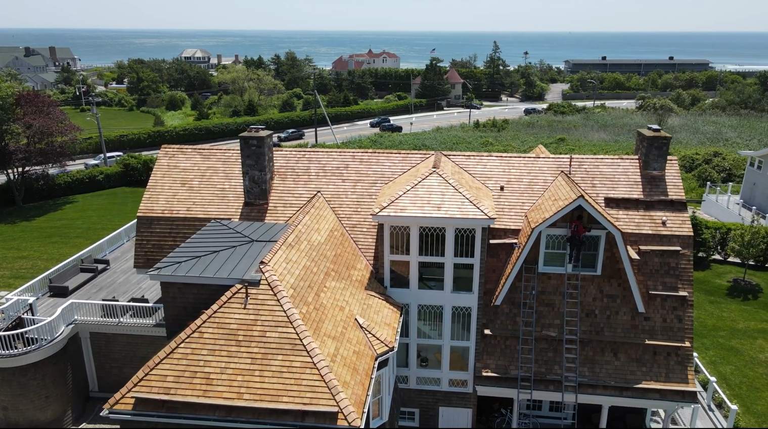 Narragansett,RI Cedar Roof Replacement by Rinaldi Roofing 