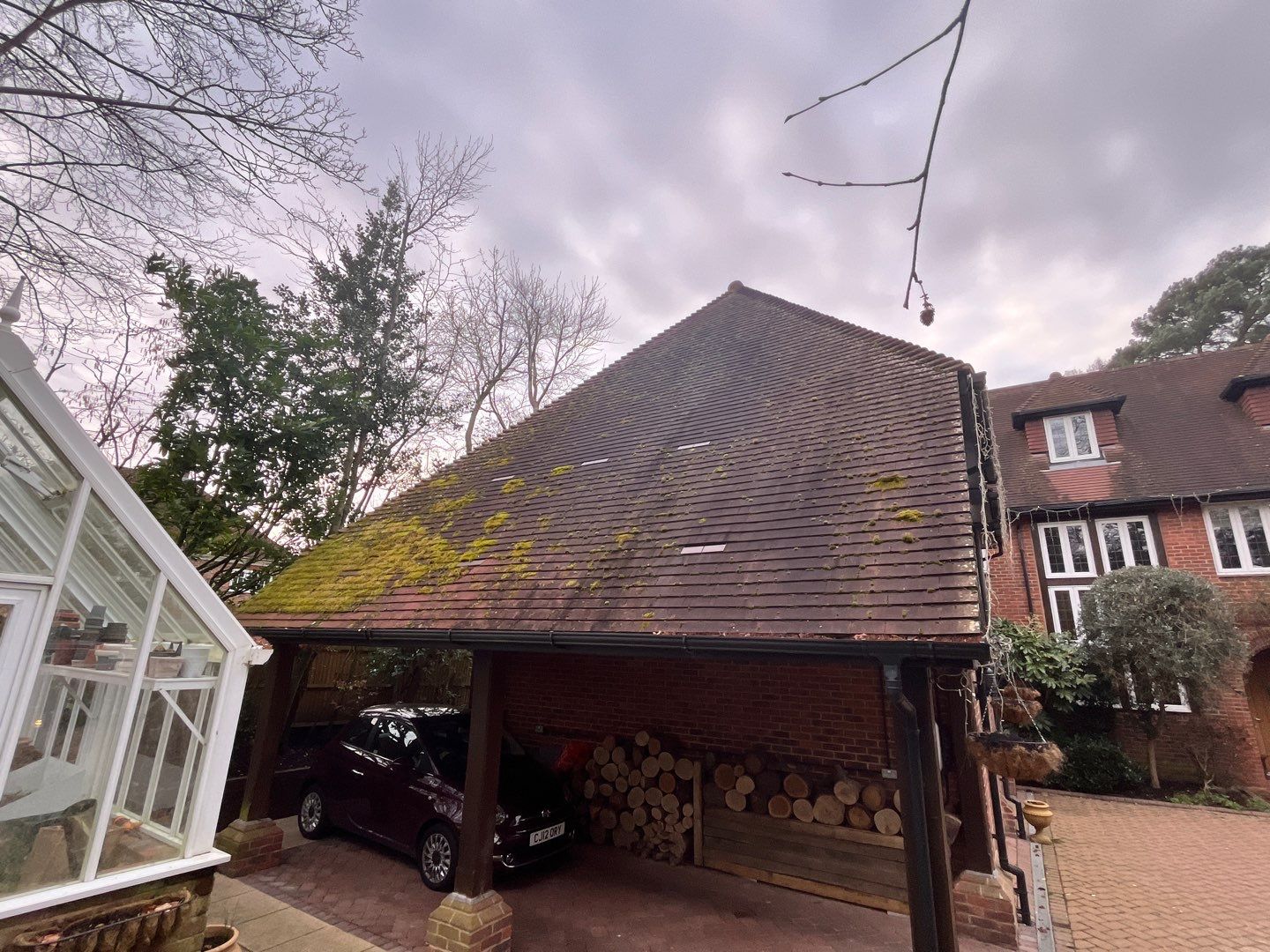 Roof - Driveway - Patio Clean using 18inch Whirlaway FSC by Ges Exterior Cleaning ltd