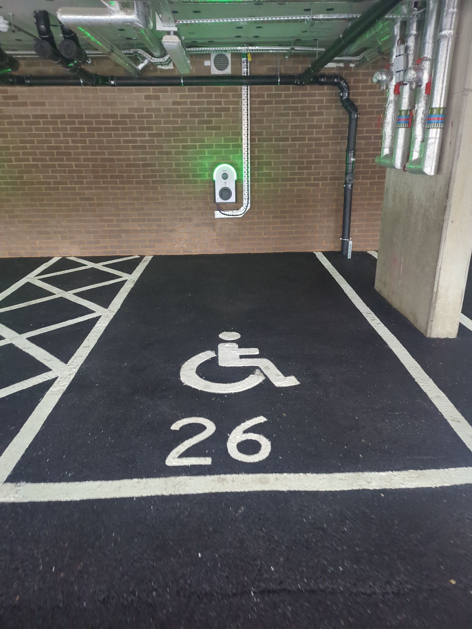 Car park cleaning using Honda 15lpm Low Pressure Washing Machine by Ges Exterior Cleaning ltd
