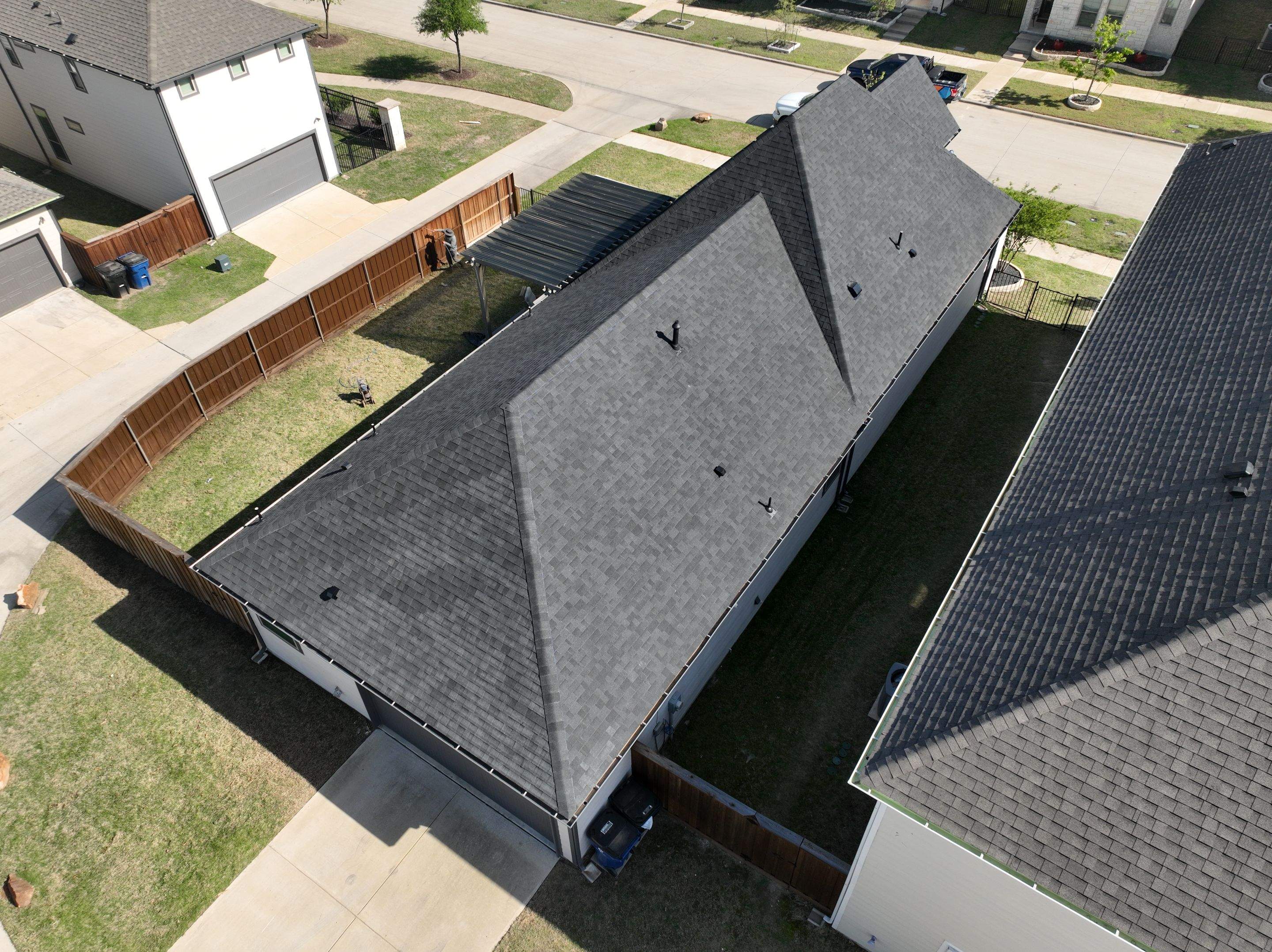Residential Roofing Installation using Malarkey Highlander Brilliant Black by OneSource Roofing and Restoration