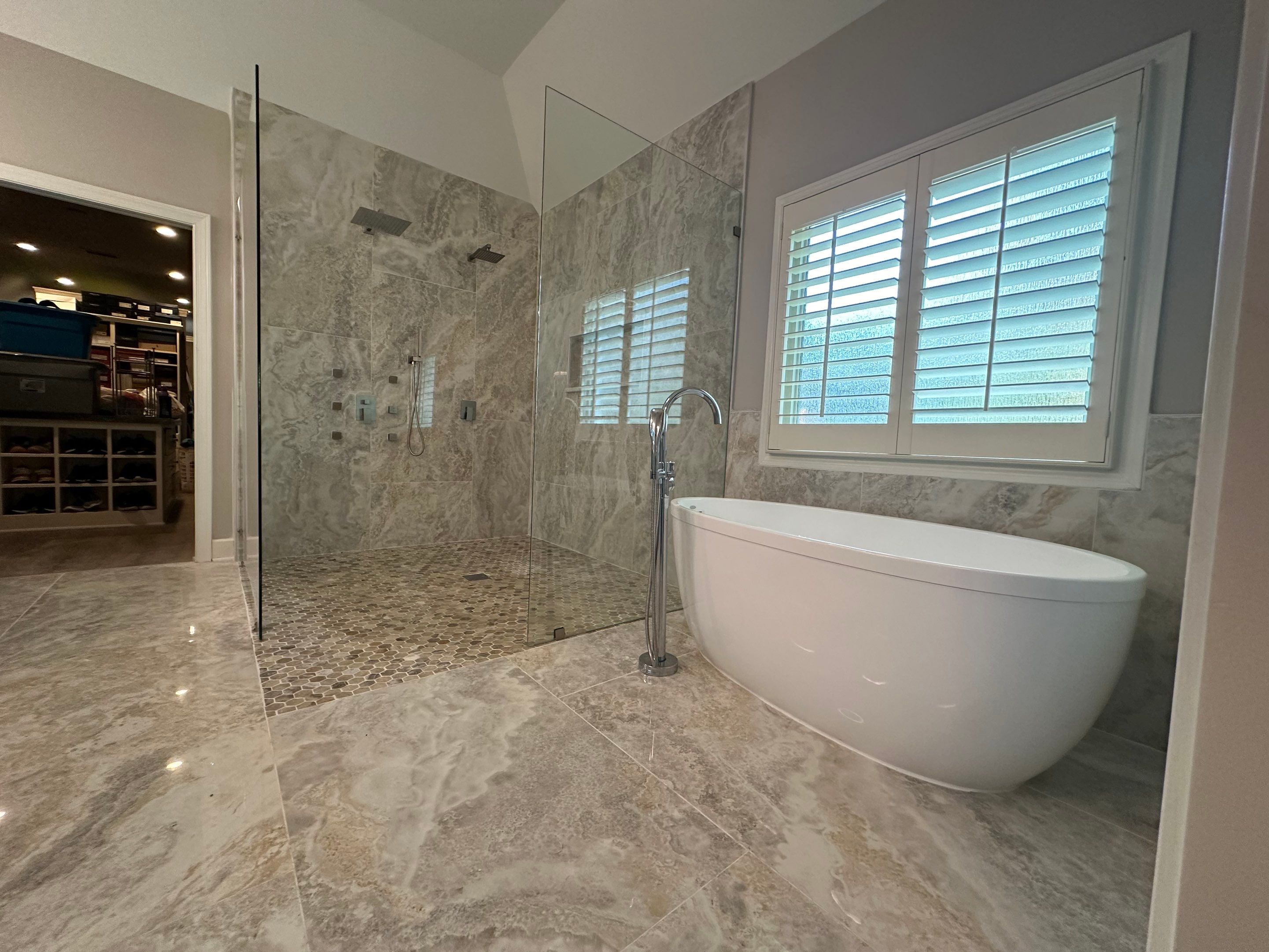 Finished Tiled Bathrooms by Next Step Contracting