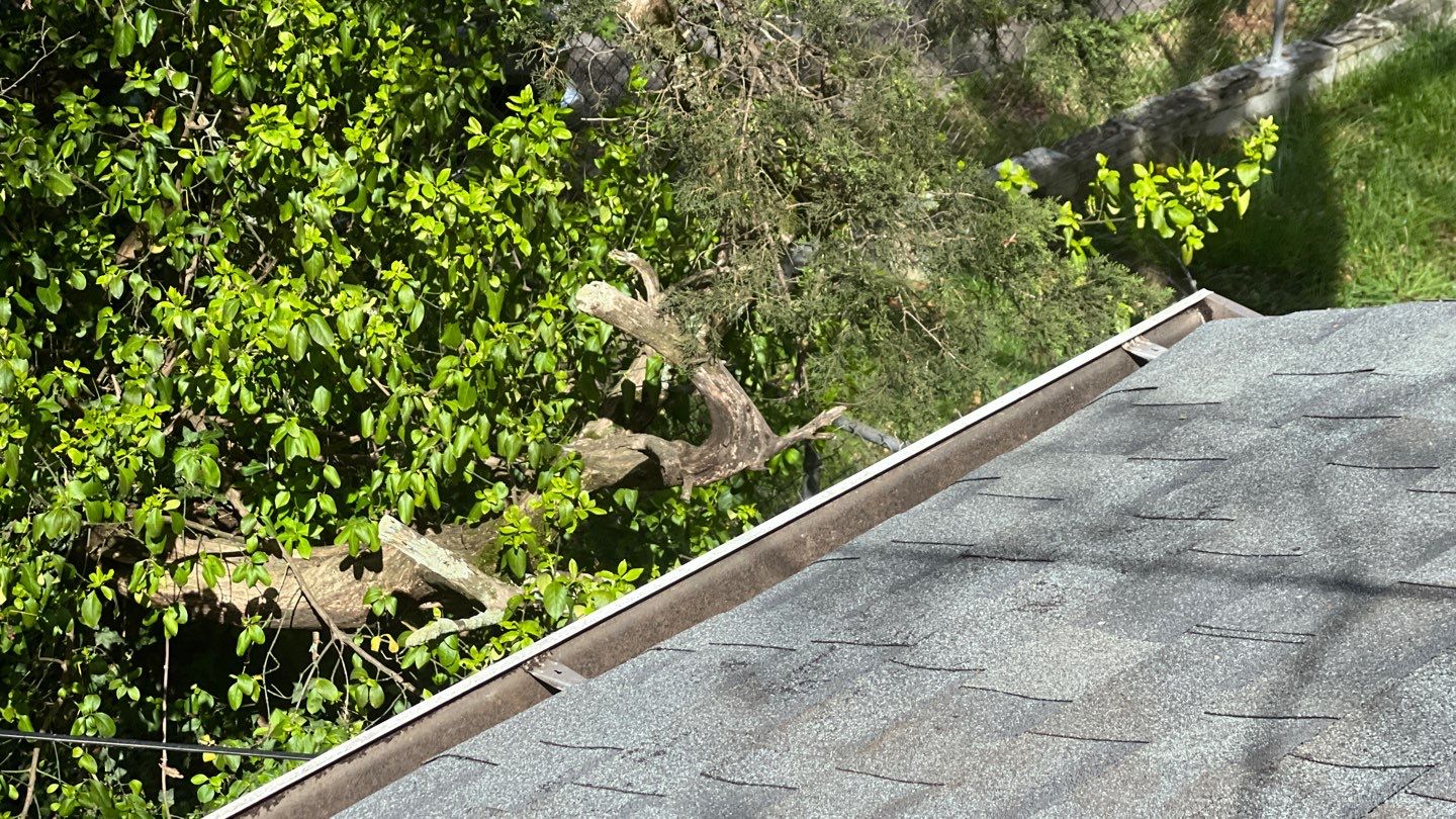 Gutter Cleaning using brown bags by Roof Bullies