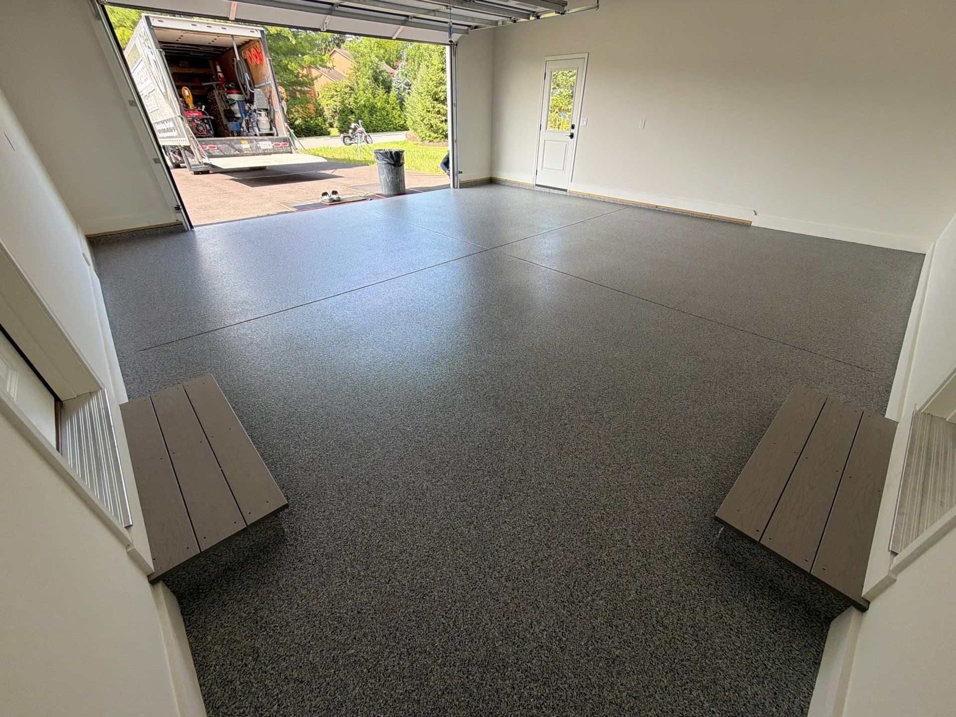 Earth Effects Silver Spirit Garage Coating by NG Masonry & Construction LLC