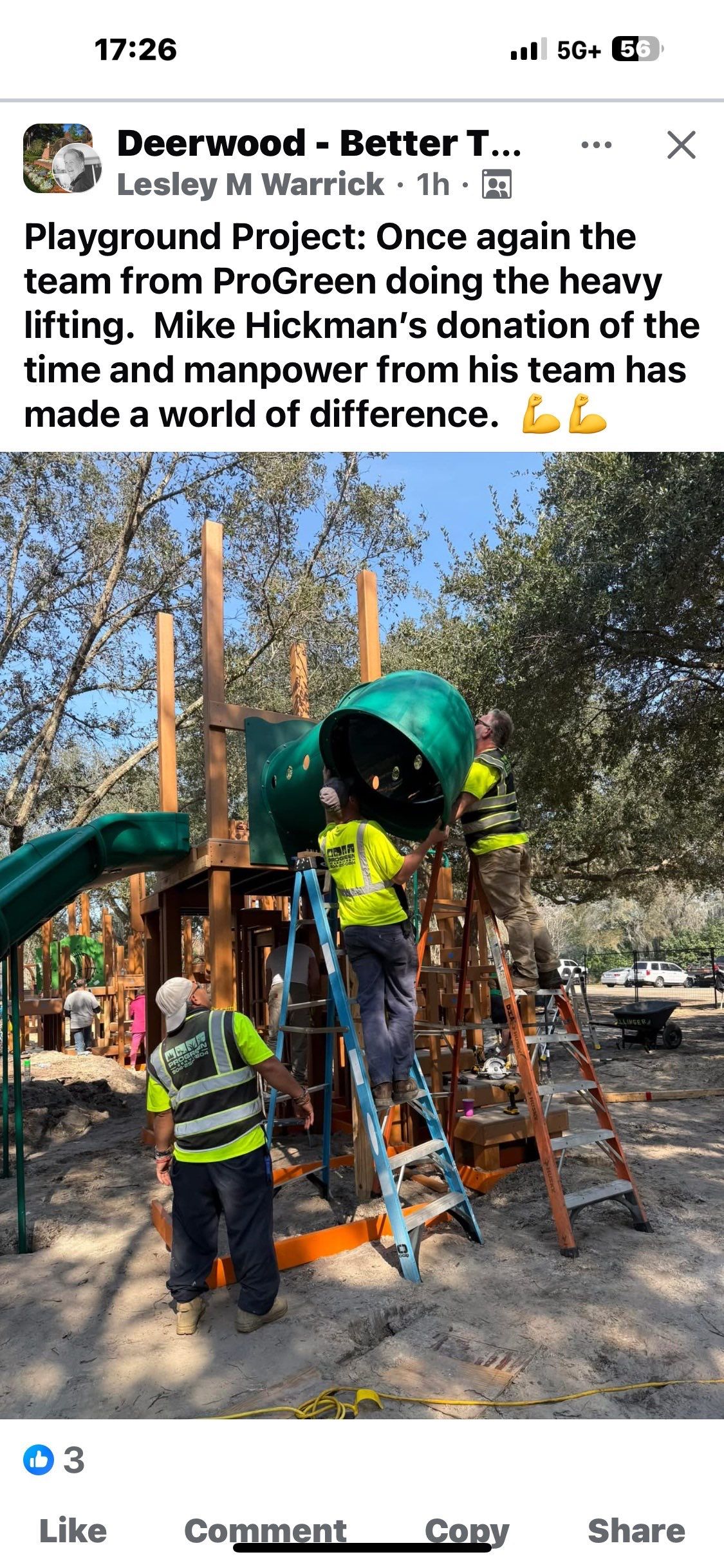 Volunteer Work | Deerwood Community Playground by ProGreen Services