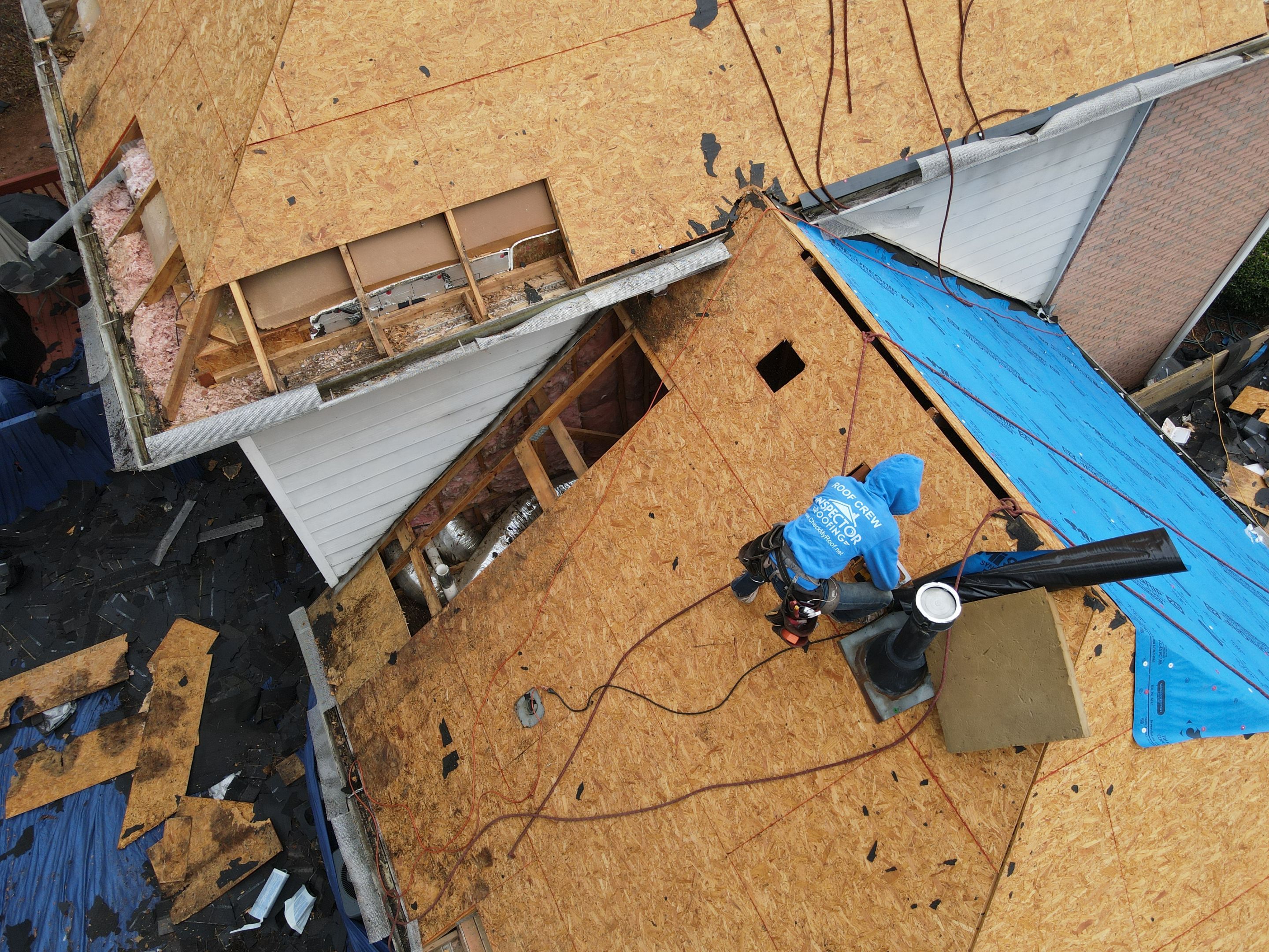 Residential Roofing Installation using Owens Corning by Inspector Roofing and Restoration