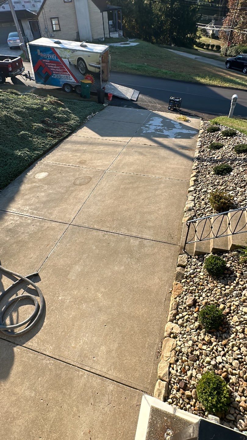 Driveway + Porch + Steps + Walkway Project in Robinson by Floors in a Day, Inc