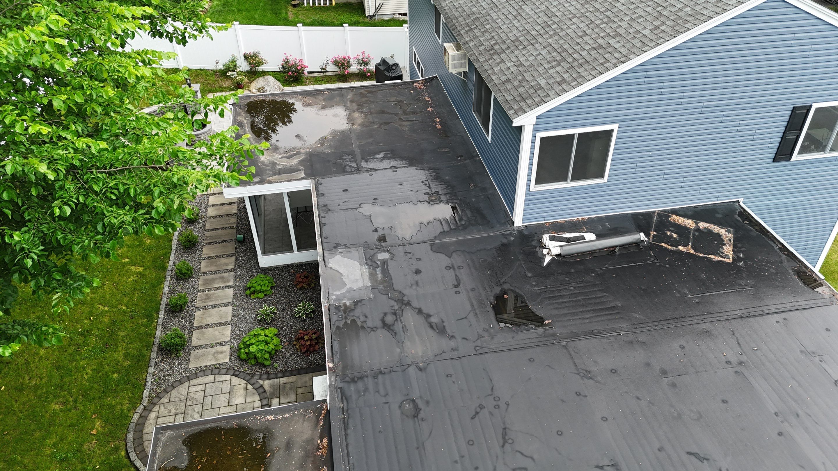 EPDM Flat Roof Installation + Seamless Gutter Upgrade by Mighty Dog Roofing of Greater Middlesex County