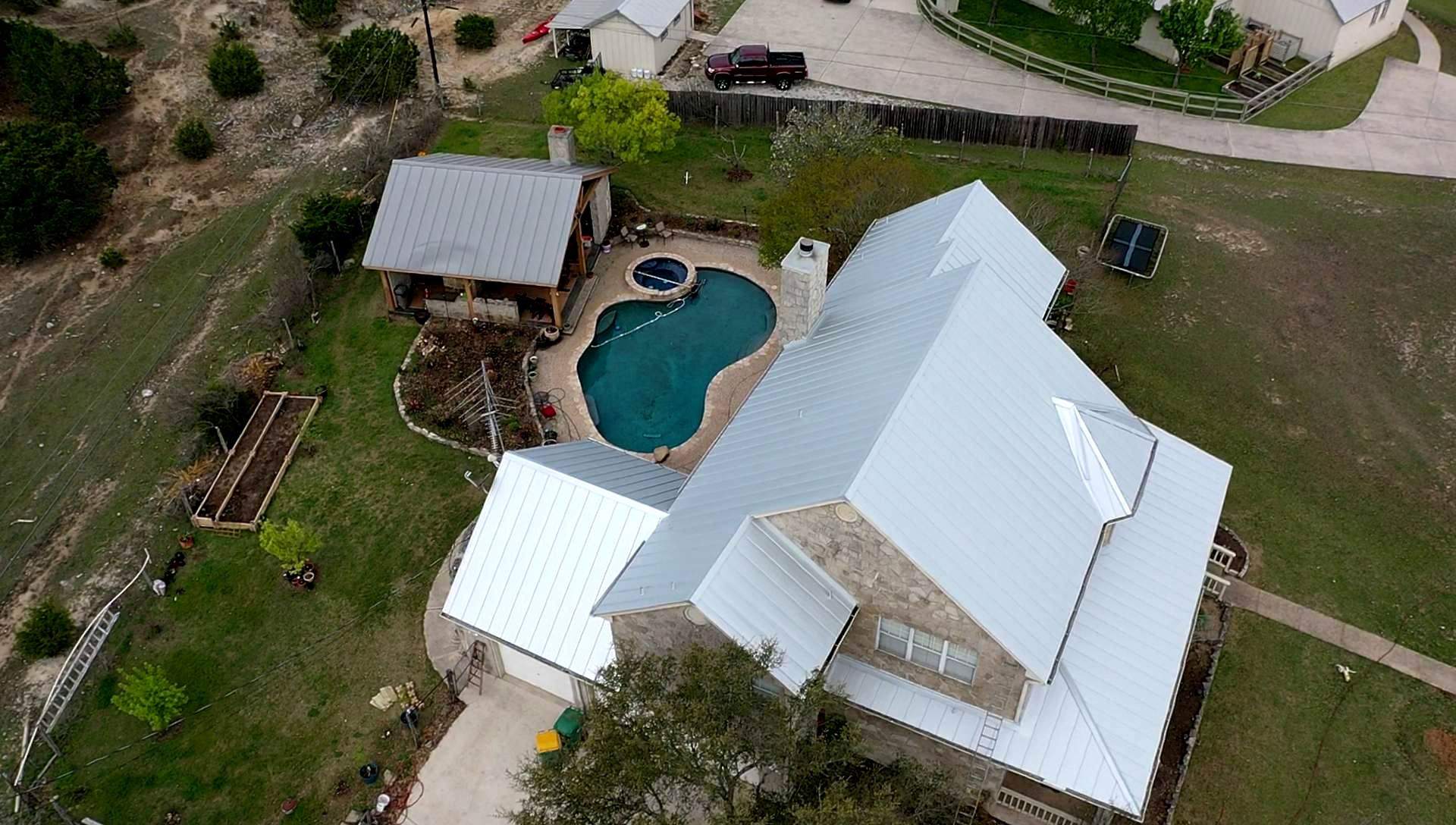 Residential Metal Roof Installation using McElroy Metal by Premier Roofing and Contracting