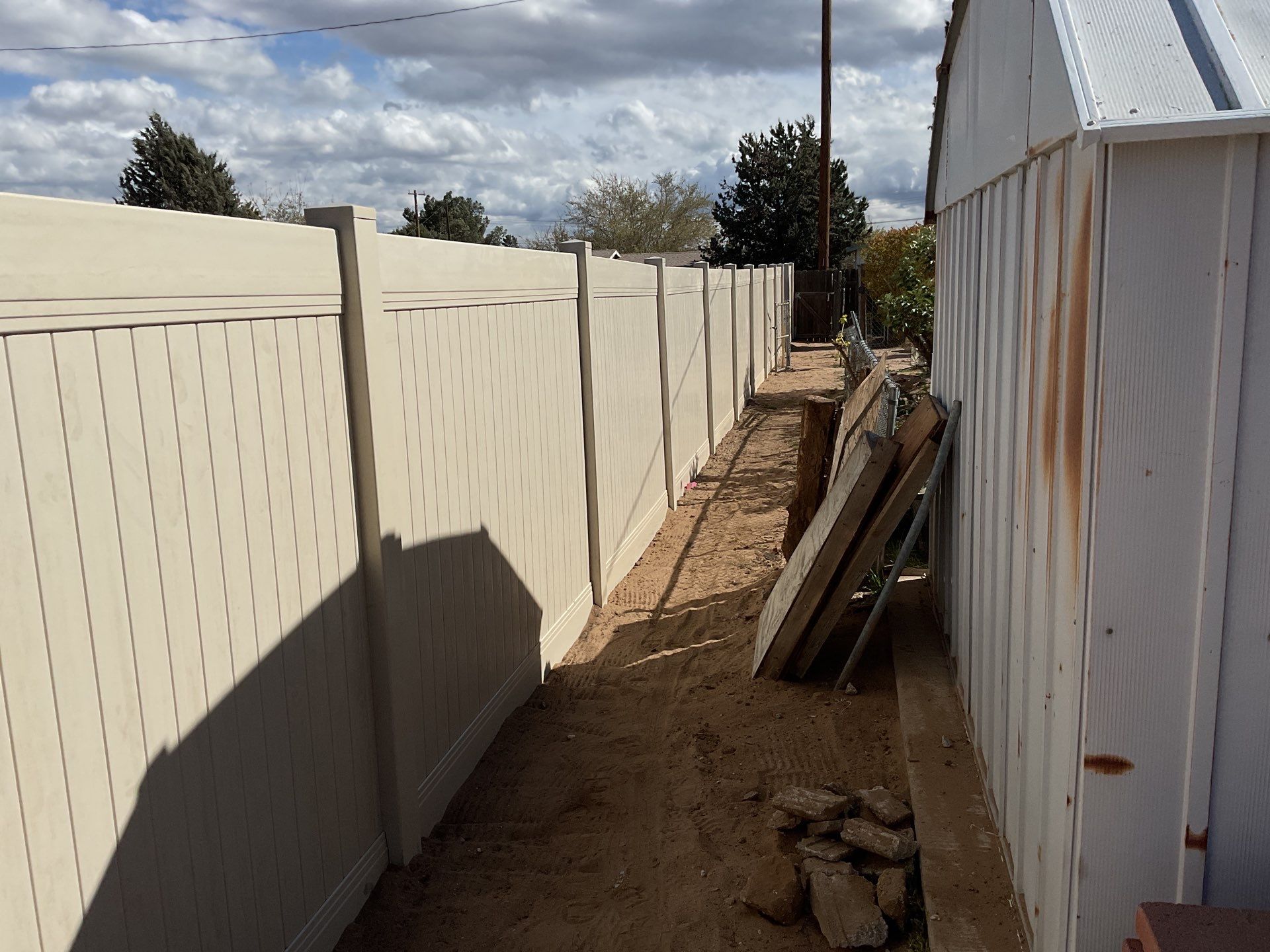 Fence Installation using Vinyl by Fence Guys Inc. 