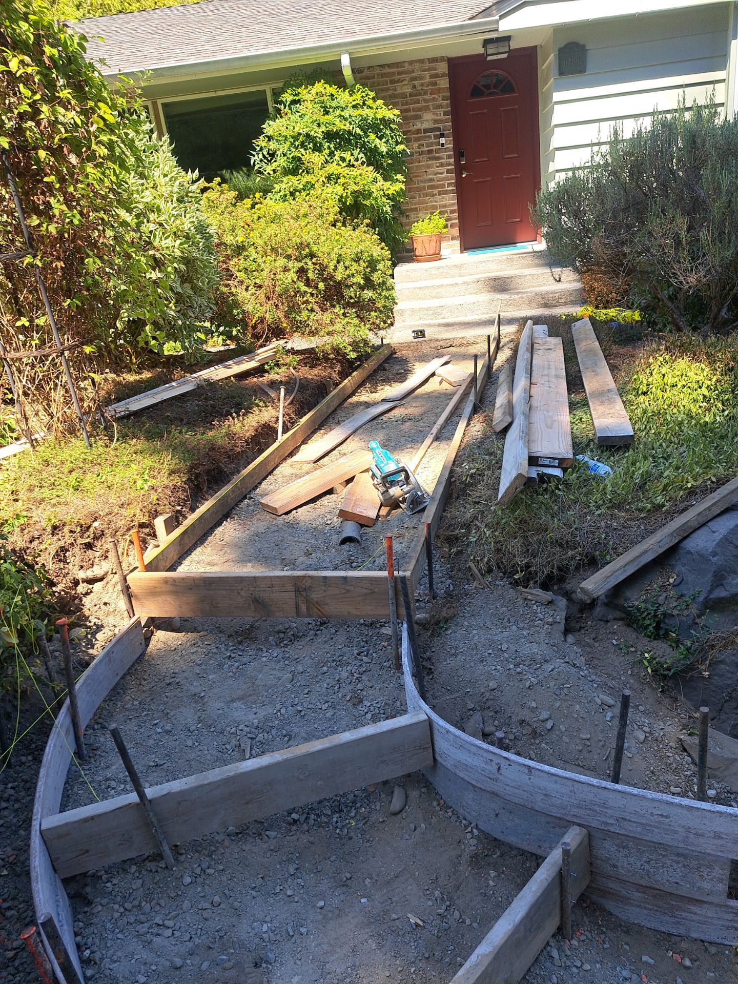 Front Driveway & Stairs Concrete Renovation | Kenmore  by Jireh Asphalt & Concrete Inc 